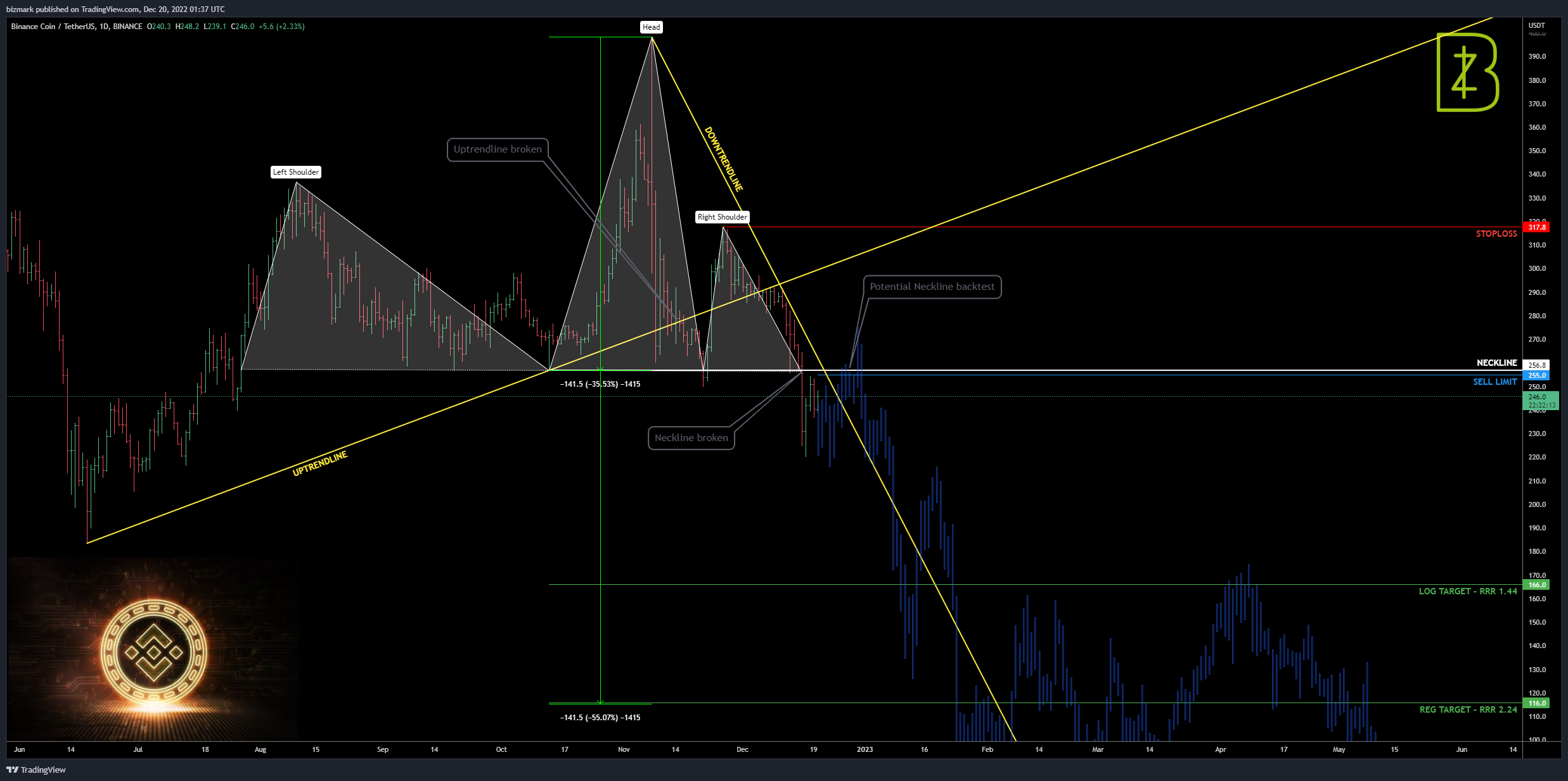 BINANCE:BNBUSDT Chart Image by bizmark