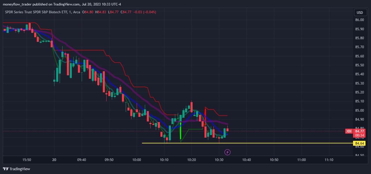 AMEX:XBI Chart Image by moneyflow_trader