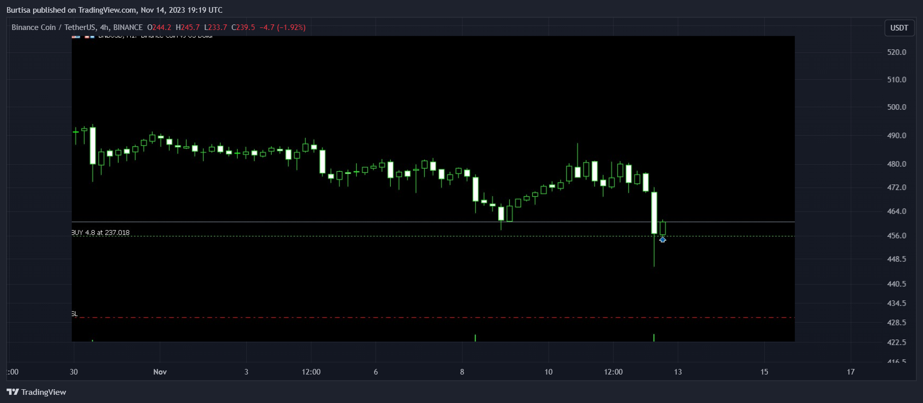BINANCE:BNBUSDT Chart Image by learnfromfailure