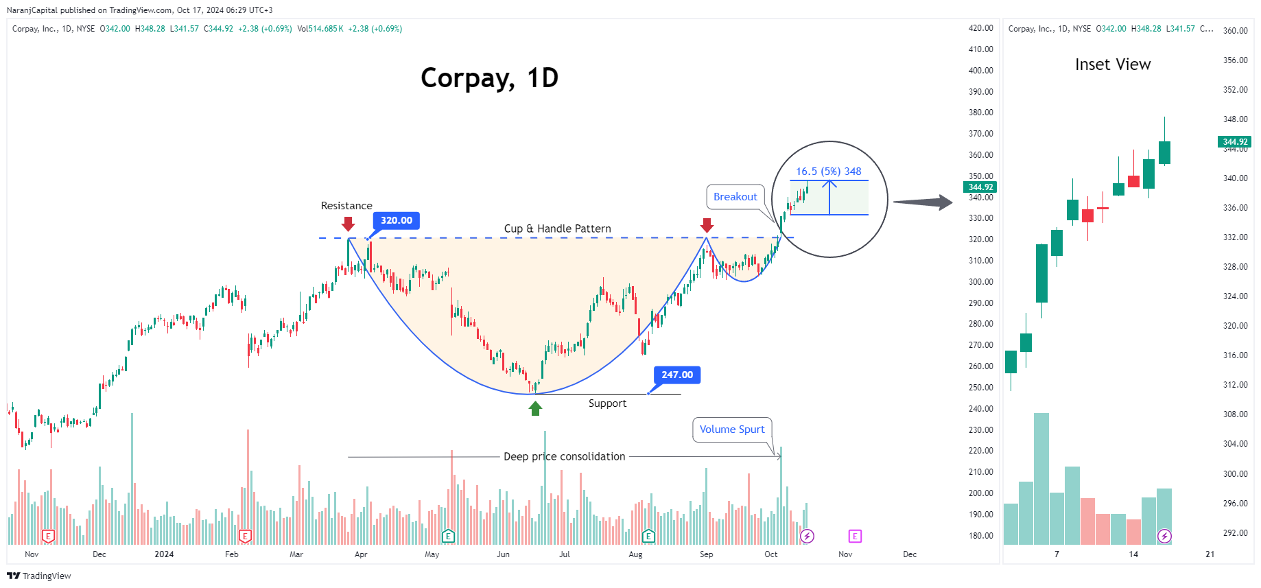 BATS:CPAY Chart Image by NaranjCapital