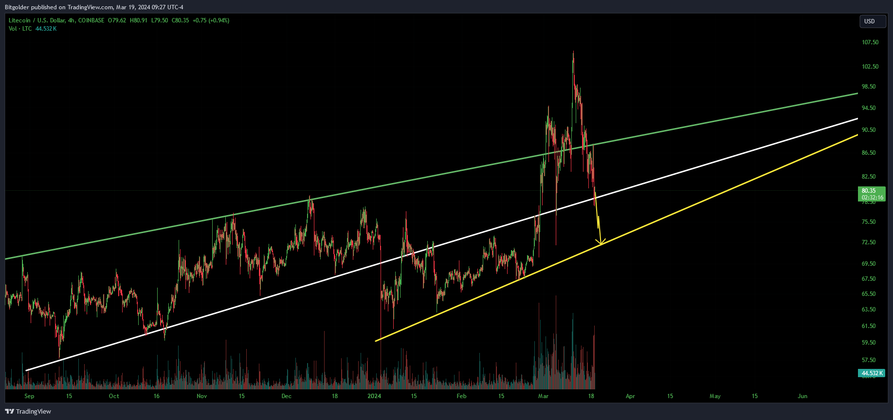 COINBASE:LTCUSD Chart Image by Bitgolder
