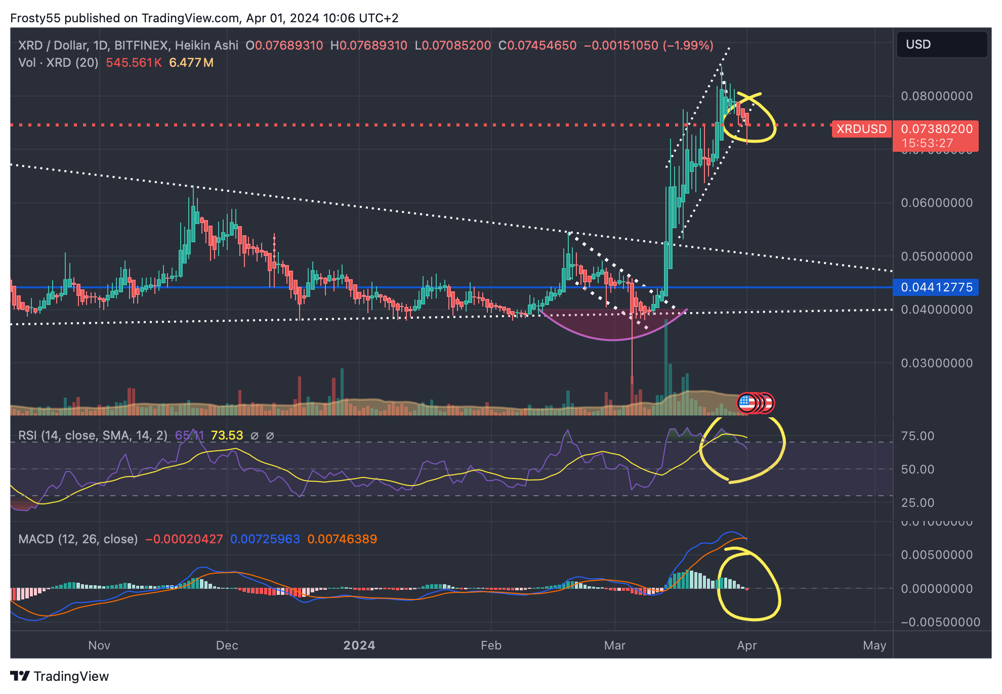 BITFINEX:XRDUSD Chart Image by Frosty55