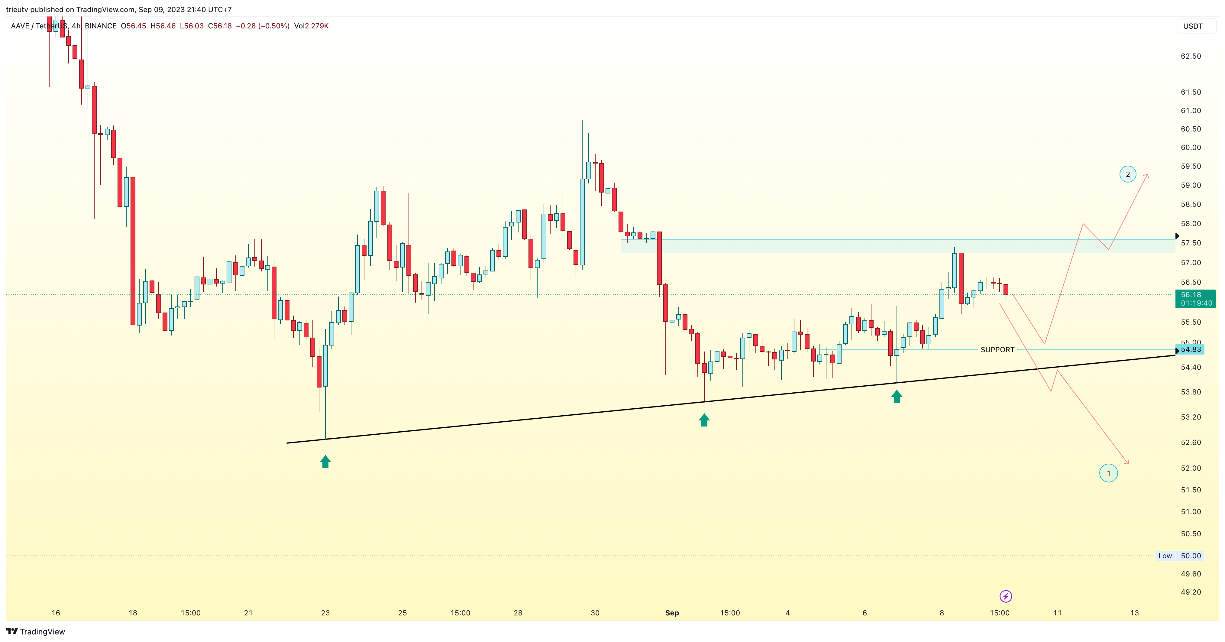 BINANCE:AAVEUSDT Chart Image by trieutv