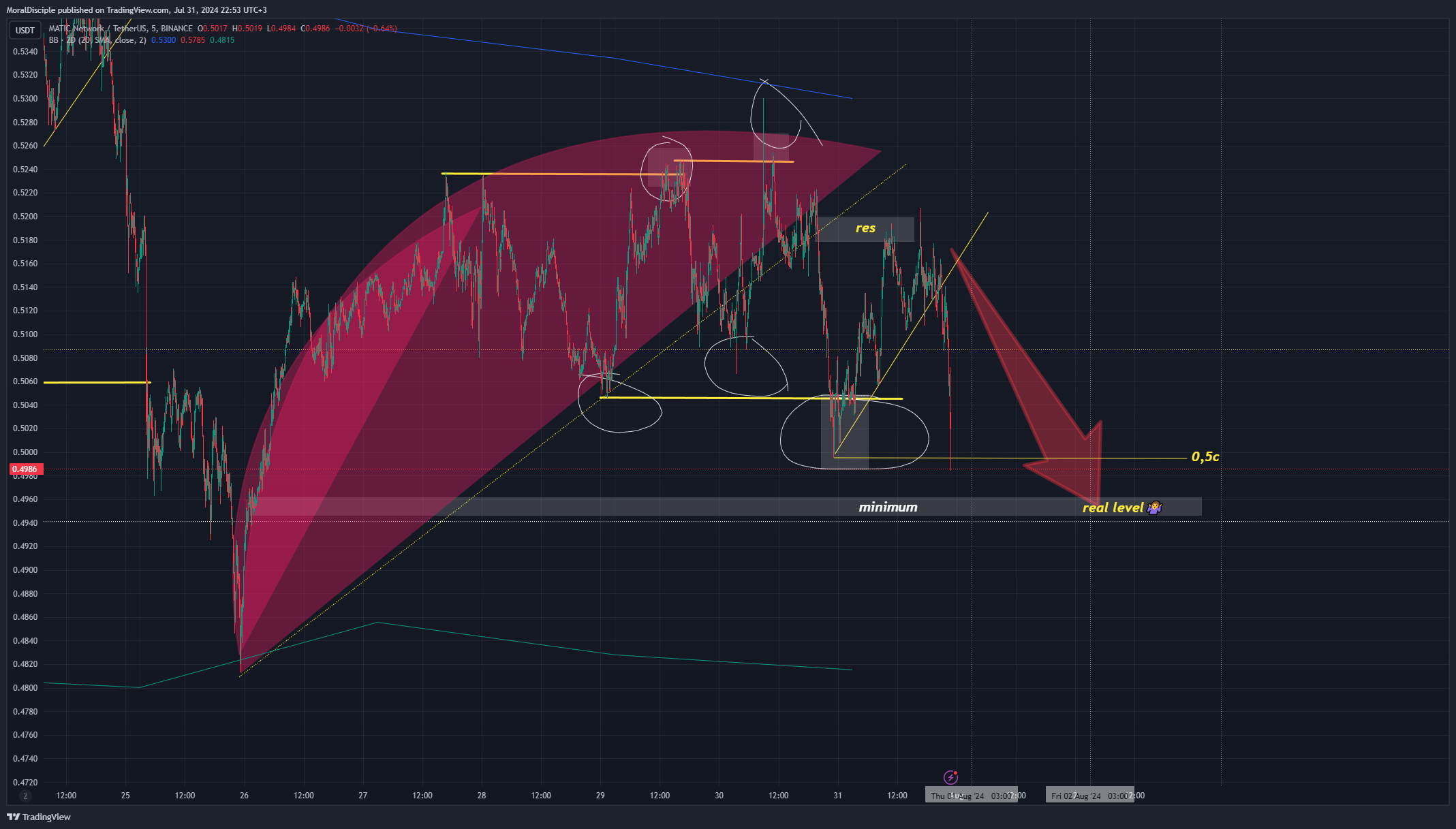 BINANCE:MATICUSDT Chart Image by MoralDisciple