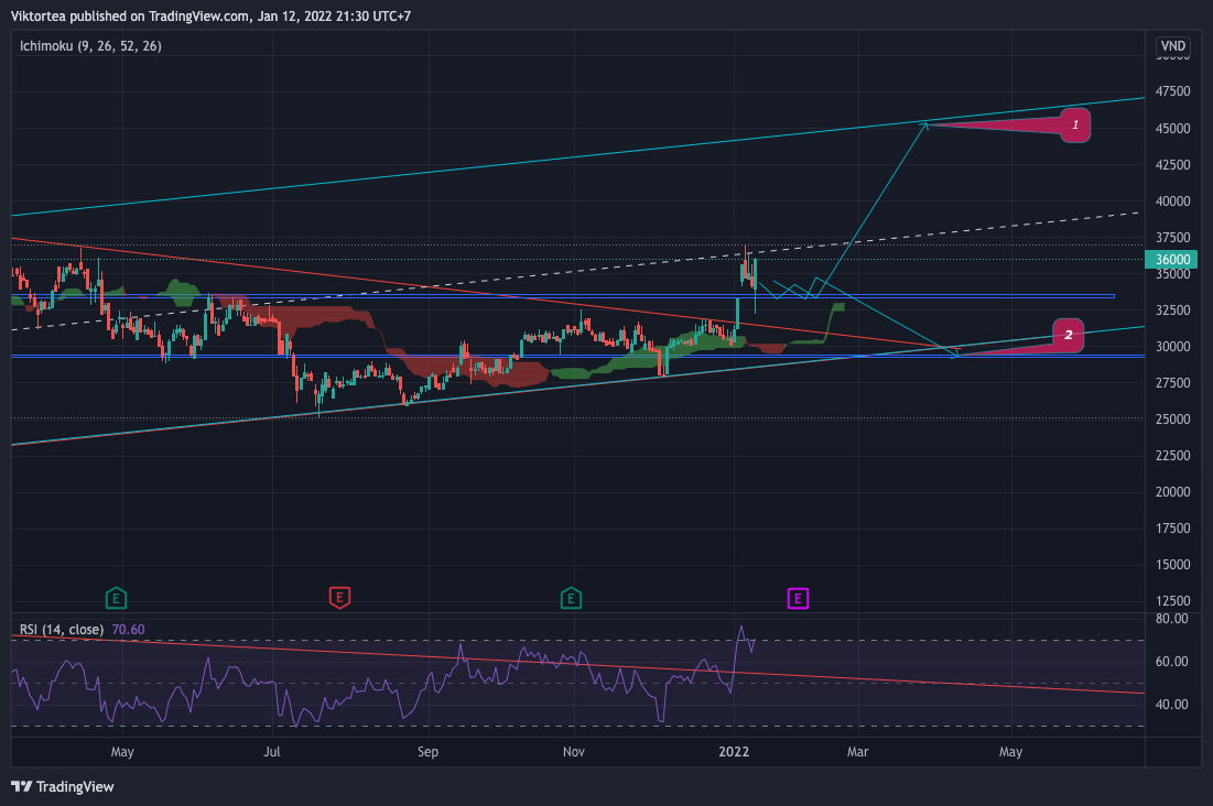 HOSE:VRE Chart Image by Viktortea