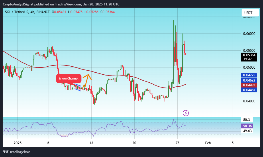 BINANCE:SKLUSDT Chart Image by CryptoAnalystSignal