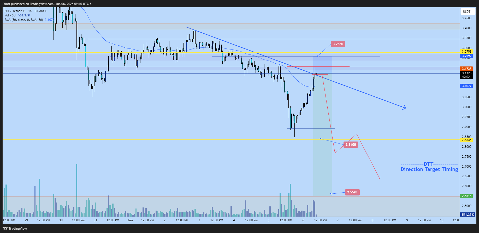 BINANCE:SUIUSDT Chart Image by Filnft