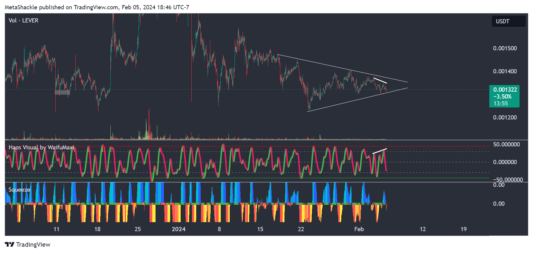 BYBIT:LEVERUSDT Chart Image by MetaShackle