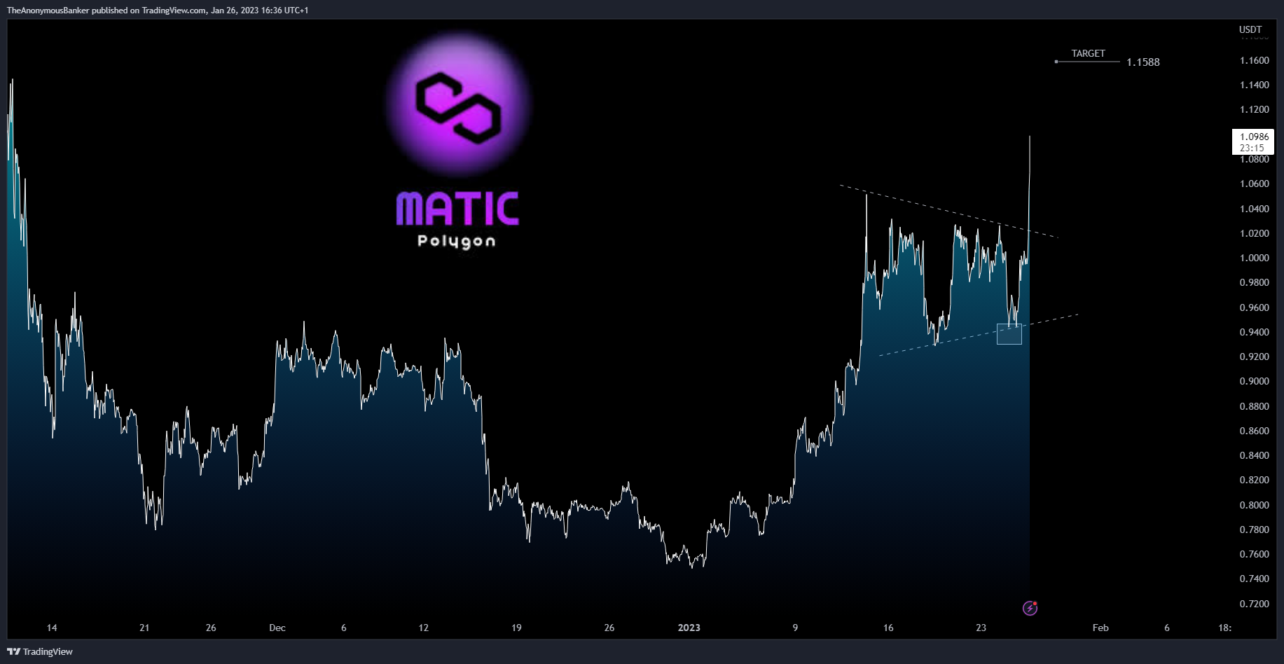 BINANCE:MATICUSDT Chart Image by TheAnonymousBanker
