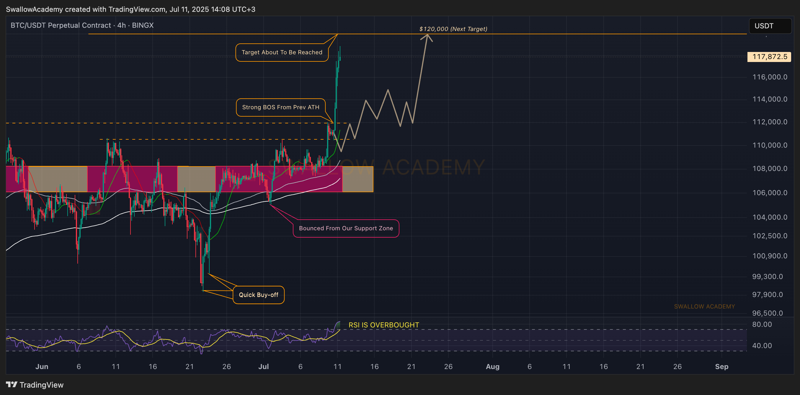 BINGX:BTCUSDT.P Chart Image by SwallowAcademy