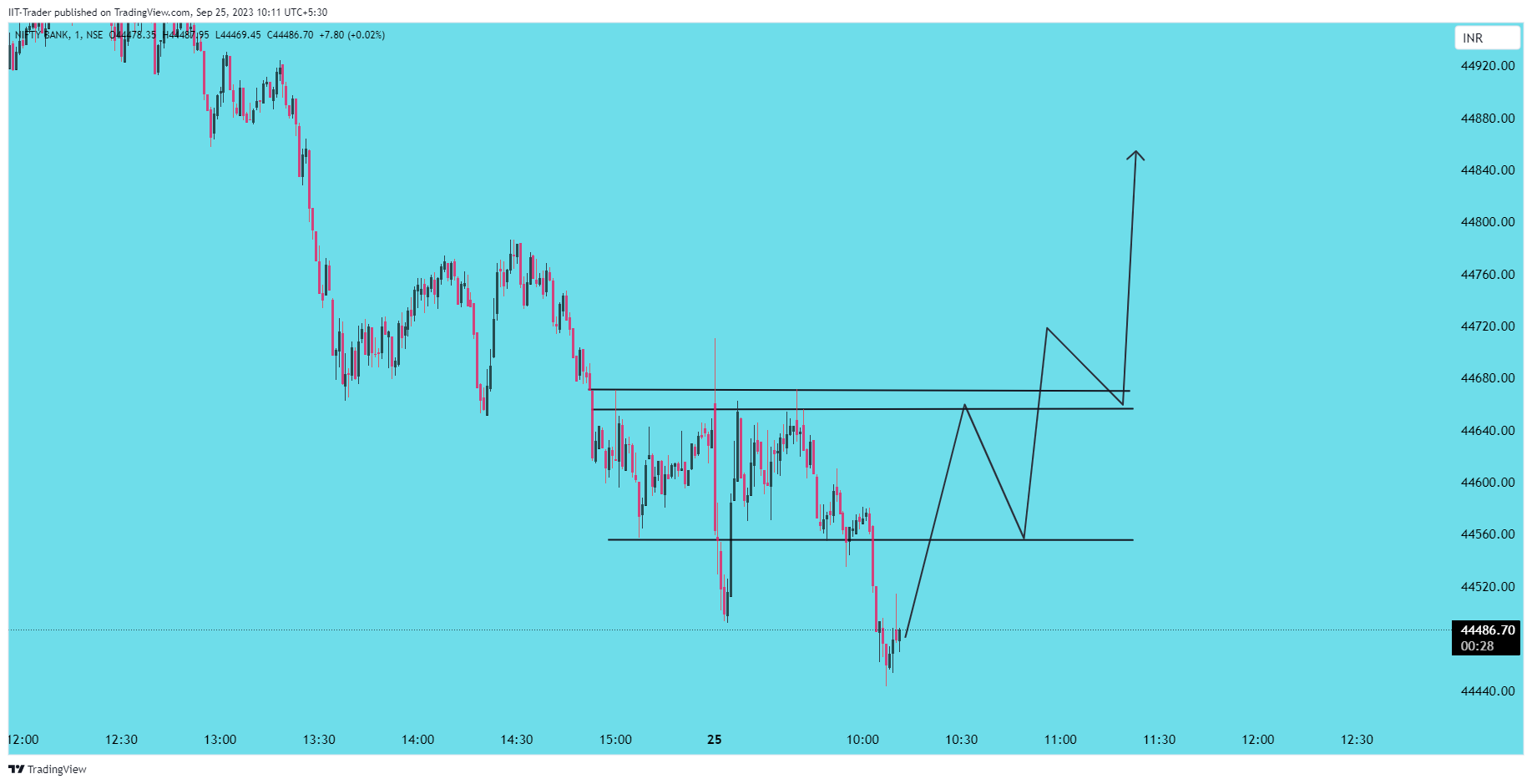 NSE:BANKNIFTY Chart Image by IIT-Trader