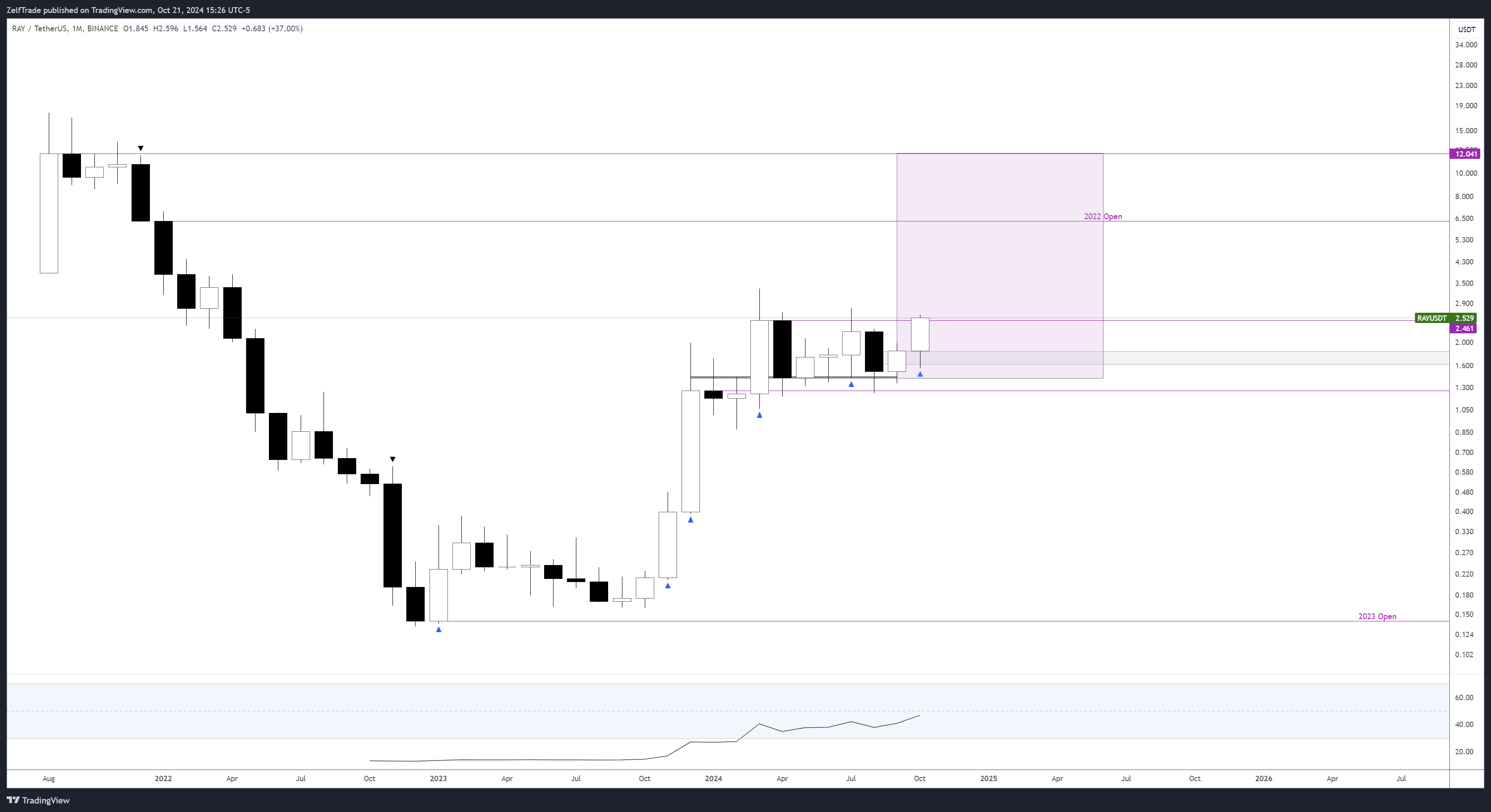 BINANCE:RAYUSDT Chart Image by ZelfTrade