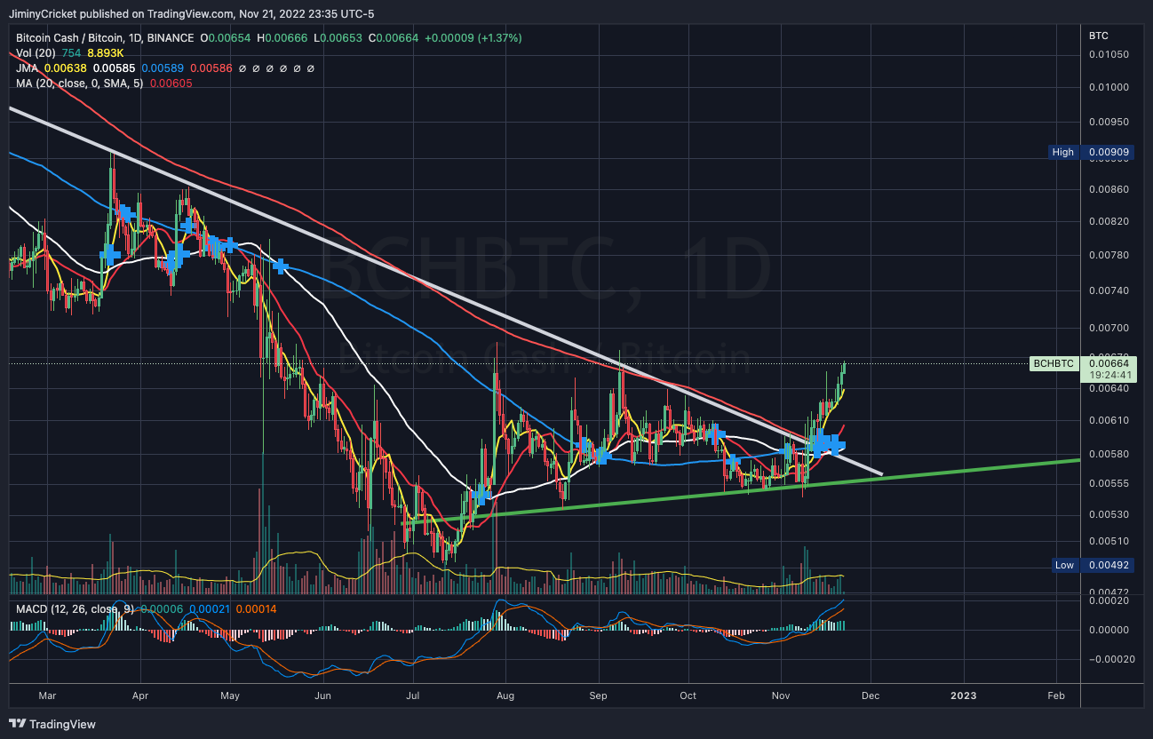 BINANCE:BCHBTC Chart Image by JiminyCricket