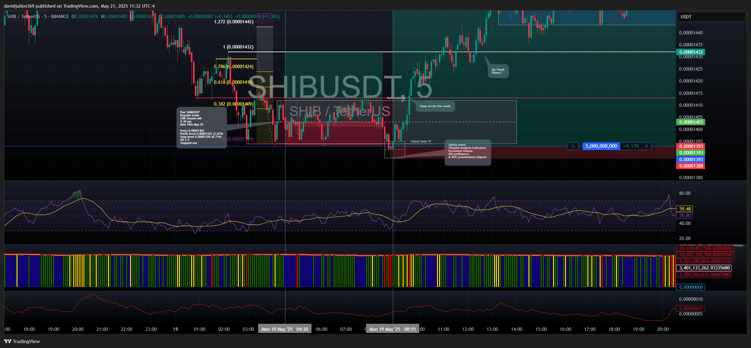 BINANCE:SHIBUSDT Chart Image by davidjulien369