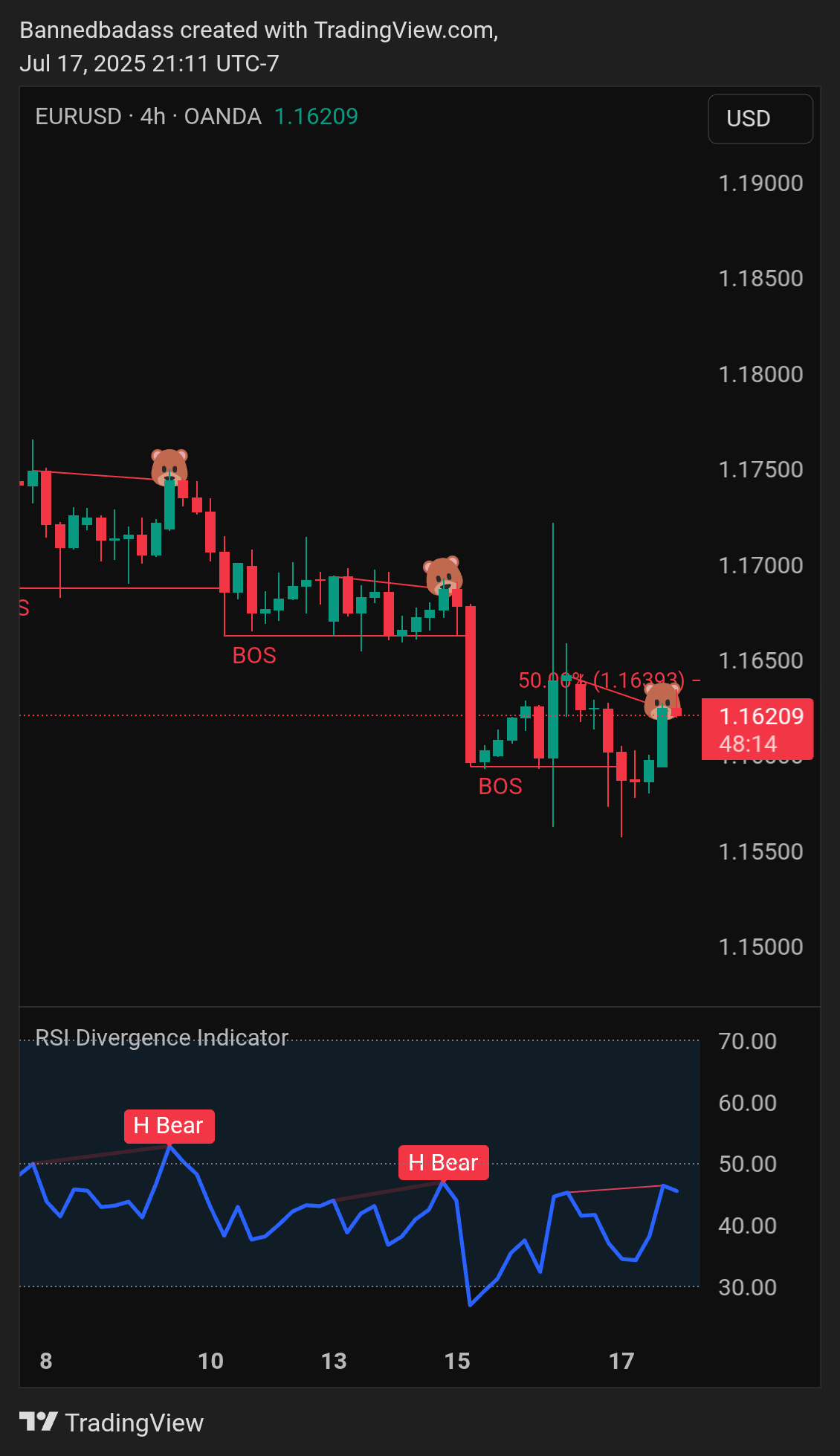 OANDA:EURUSD Chart Image by Bannedbadass
