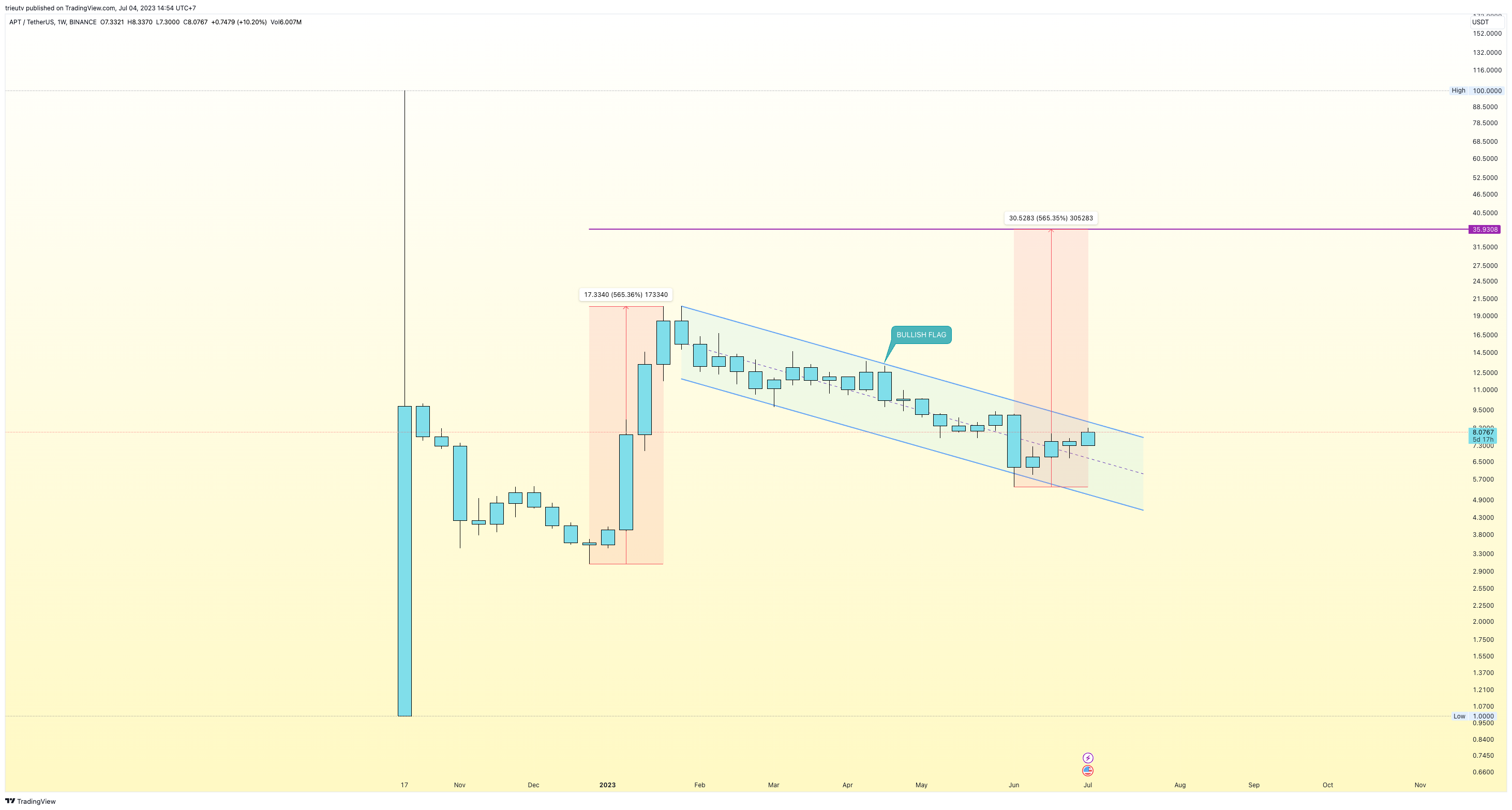 BINANCE:APTUSDT Chart Image by trieutv
