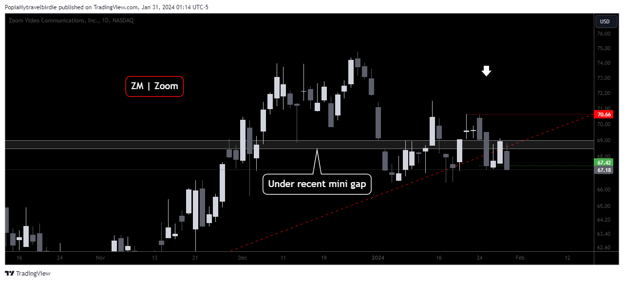 BATS:ZM Chart Image by PopiaMytravelbirdie