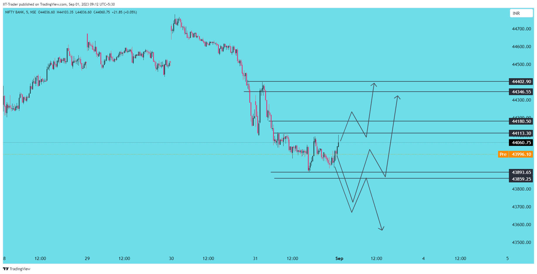 NSE:BANKNIFTY Chart Image by IIT-Trader