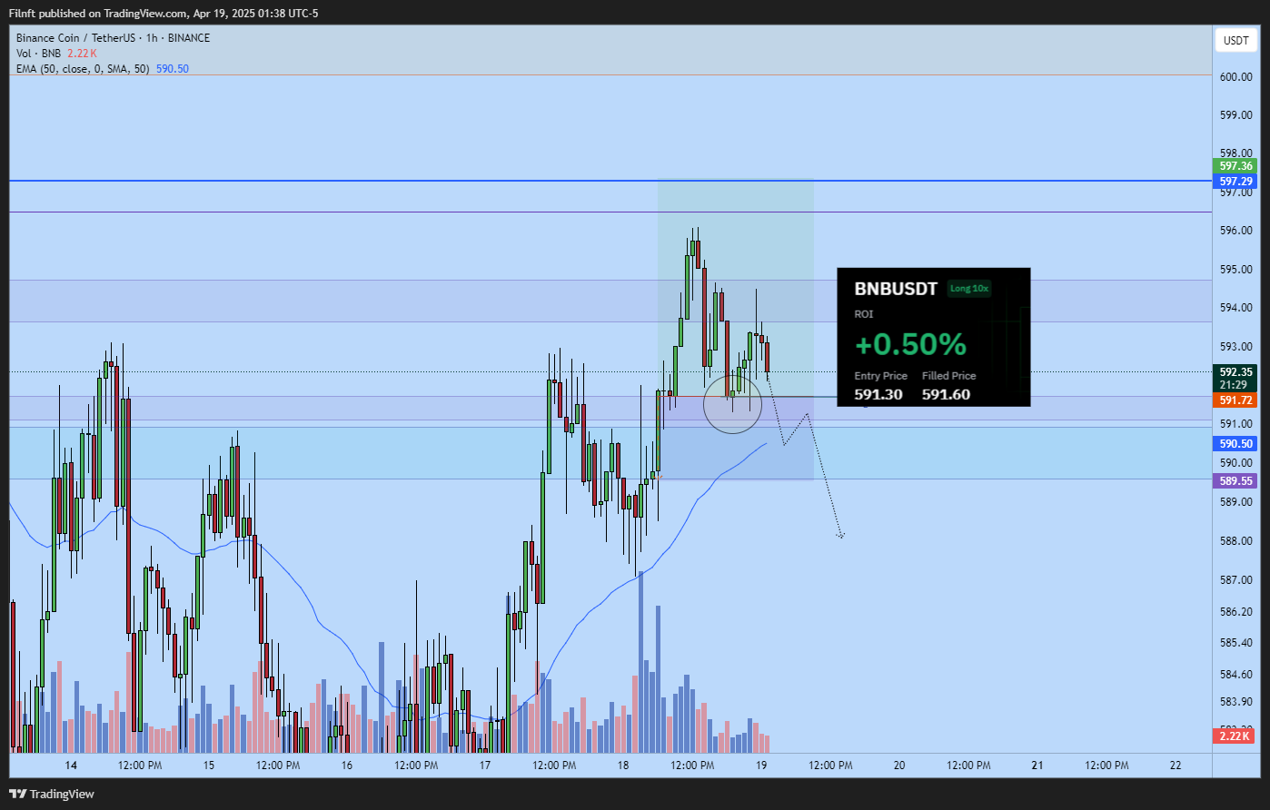 BINANCE:BNBUSDT Chart Image by Filnft