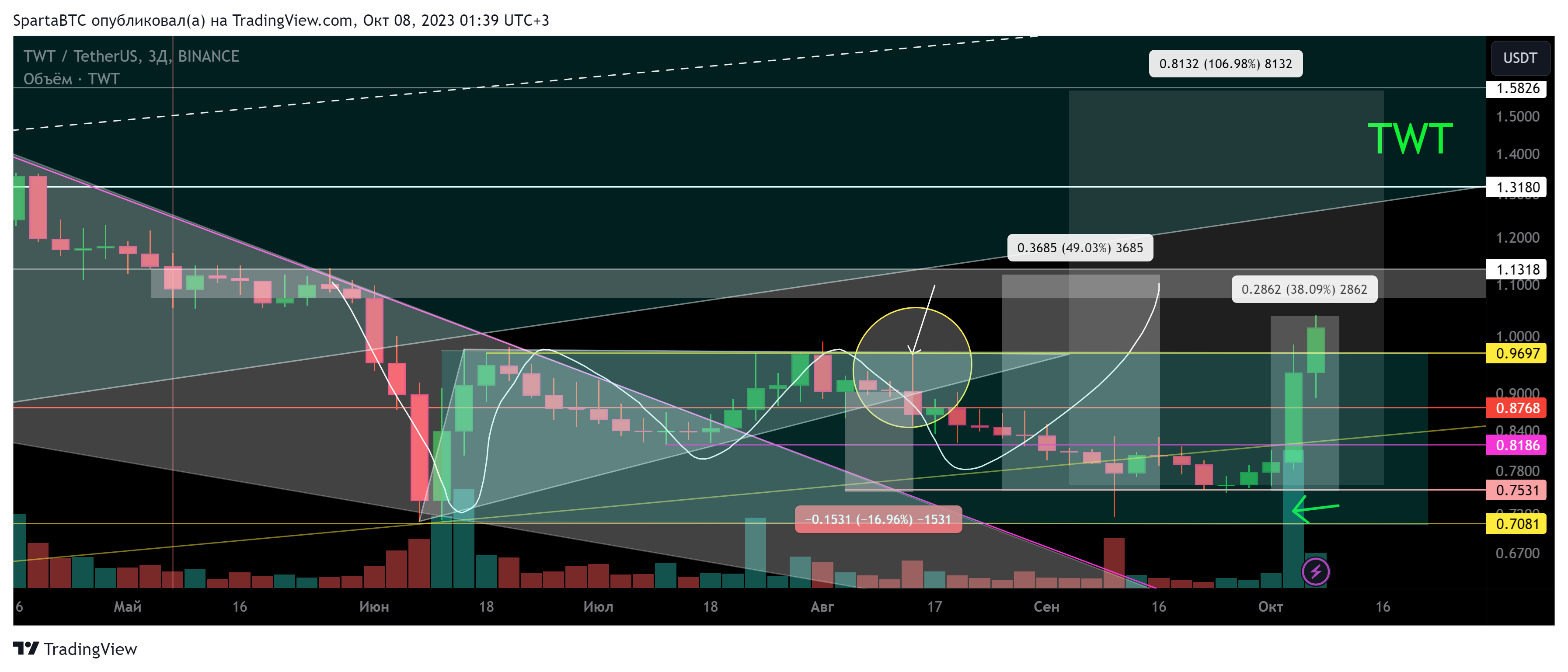 BINANCE:TWTUSDT Chart Image by SpartaBTC