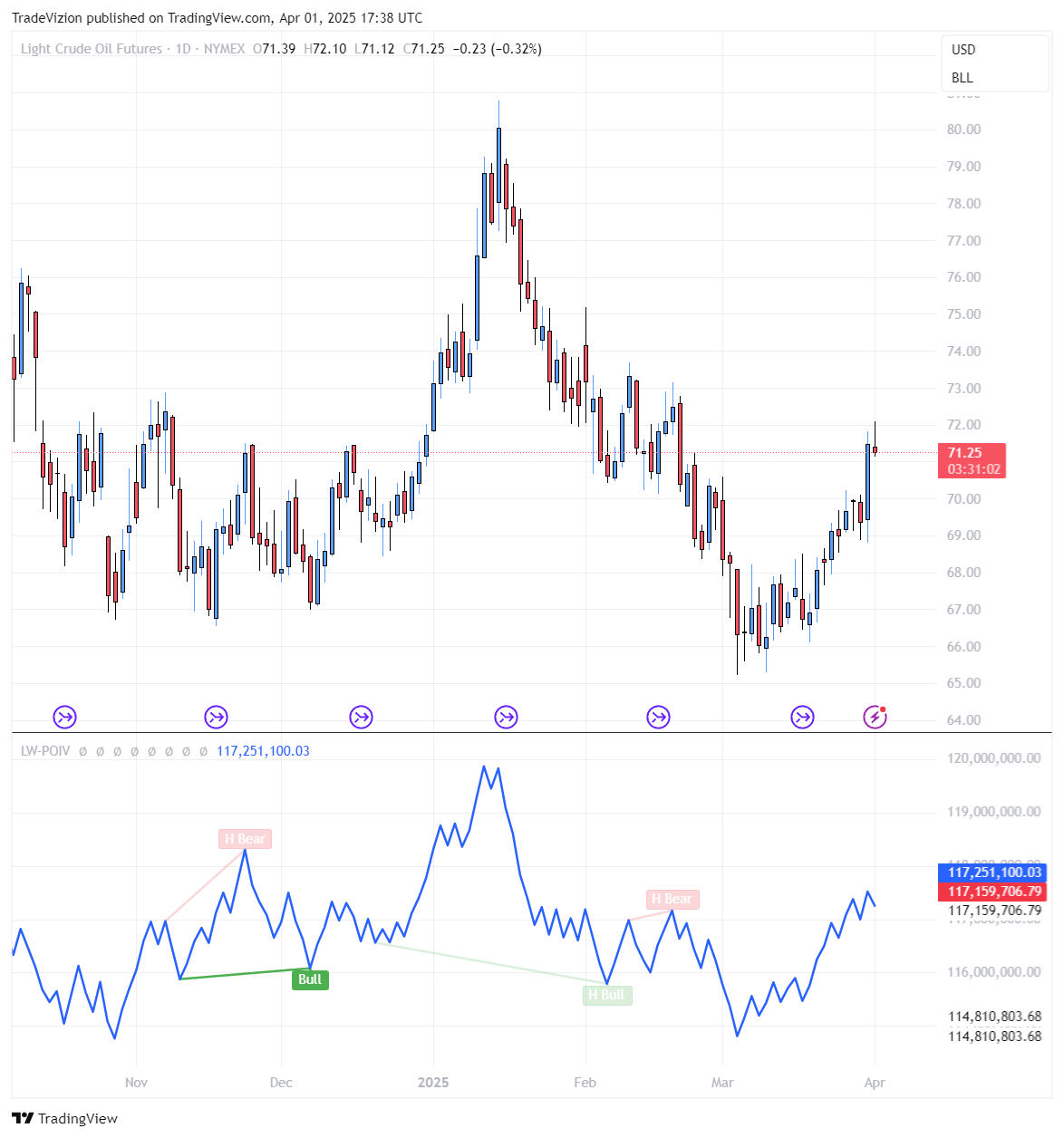 NYMEX_DL:CL1! Chart Image by TradeVizion