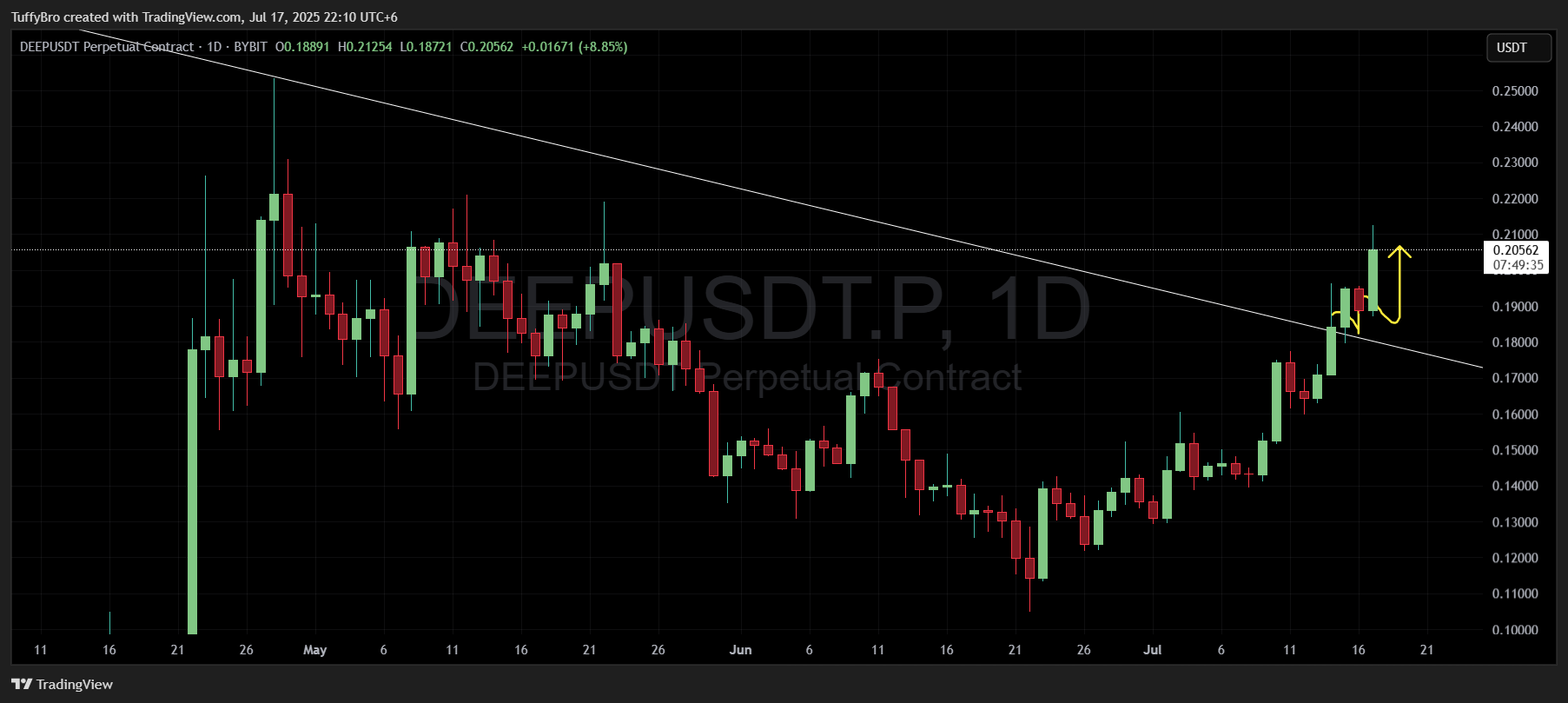 BYBIT:DEEPUSDT.P Chart Image by TuffyBro