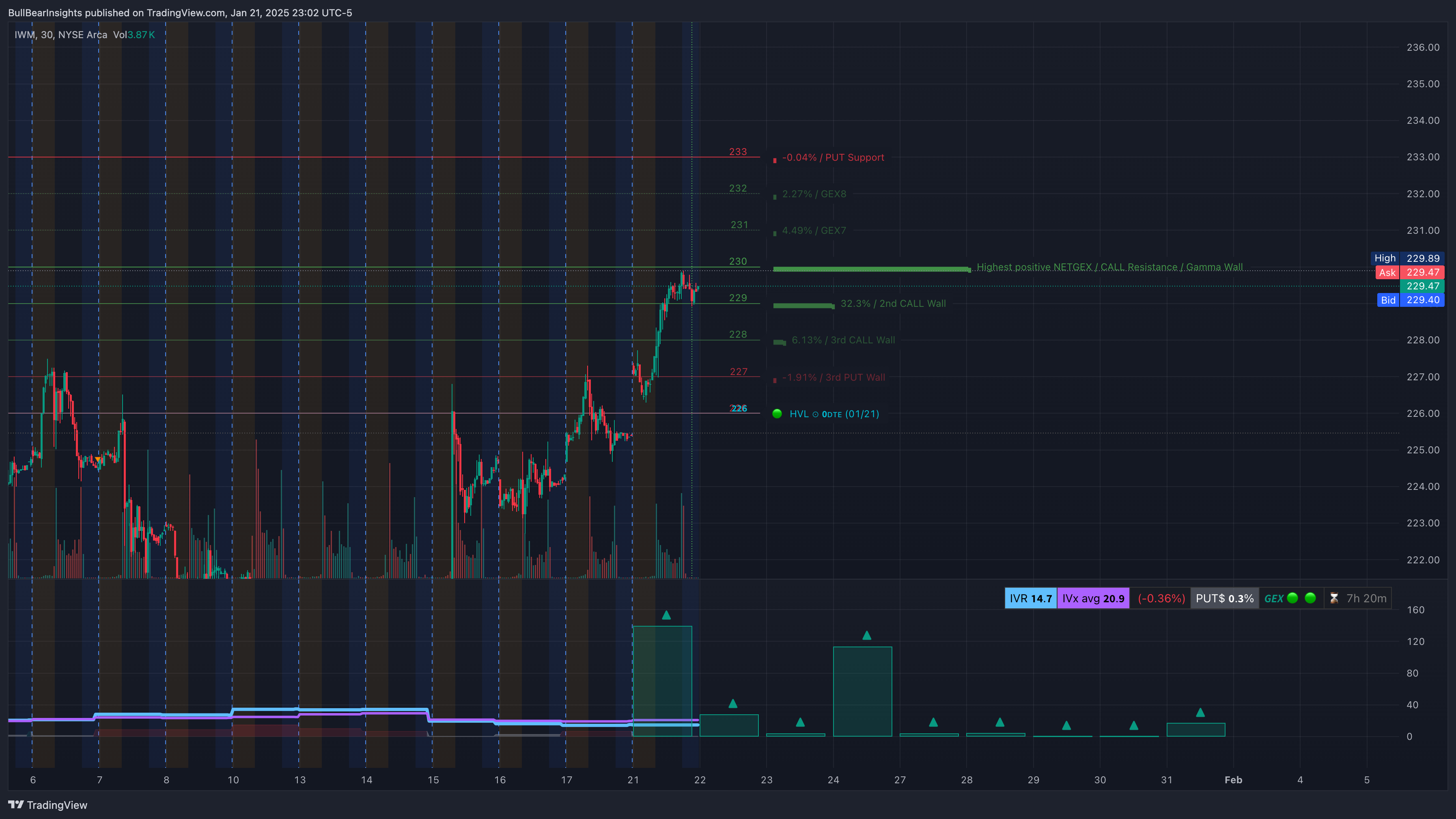 AMEX:IWM Chart Image by BullBearInsights