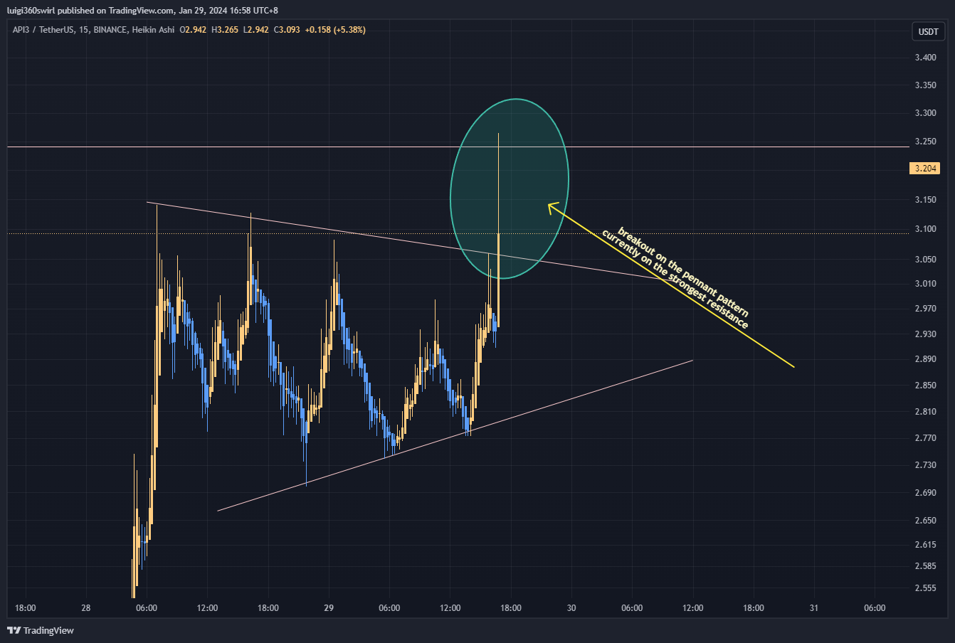 BINANCE:API3USDT Chart Image by Habadoo