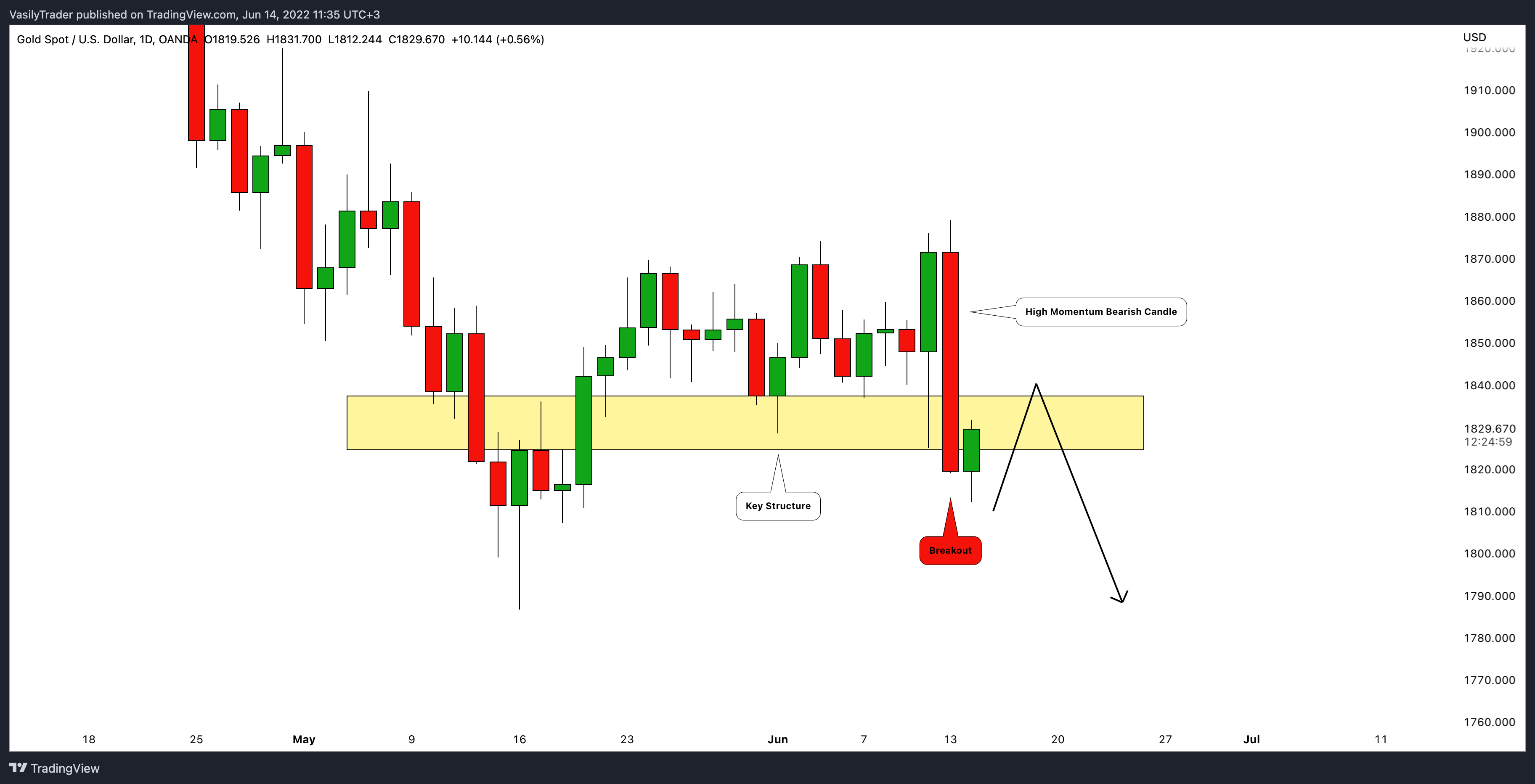 OANDA:XAUUSD Chart Image by VasilyTrader