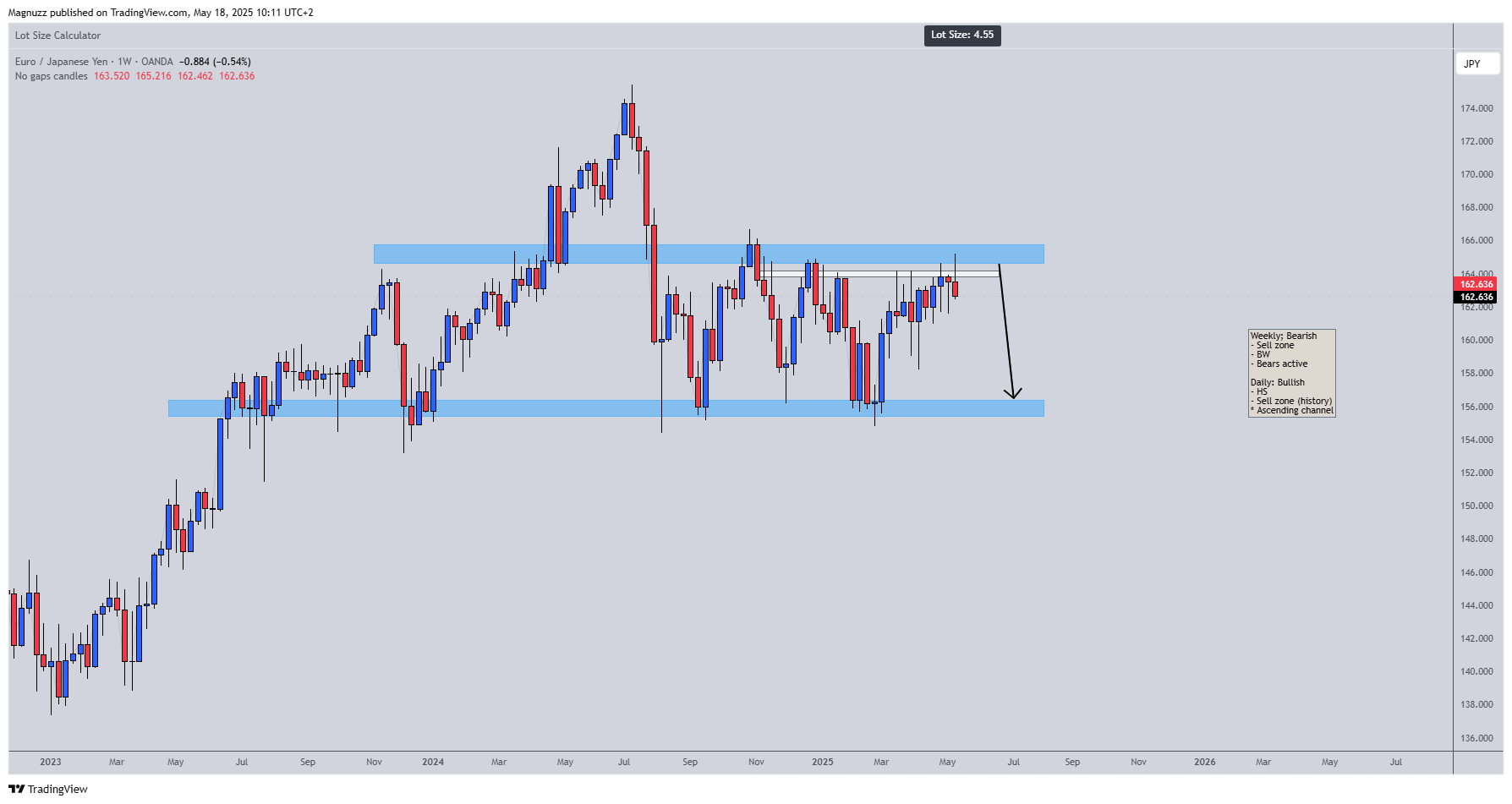 OANDA:EURJPY Chart Image by Magnuzz