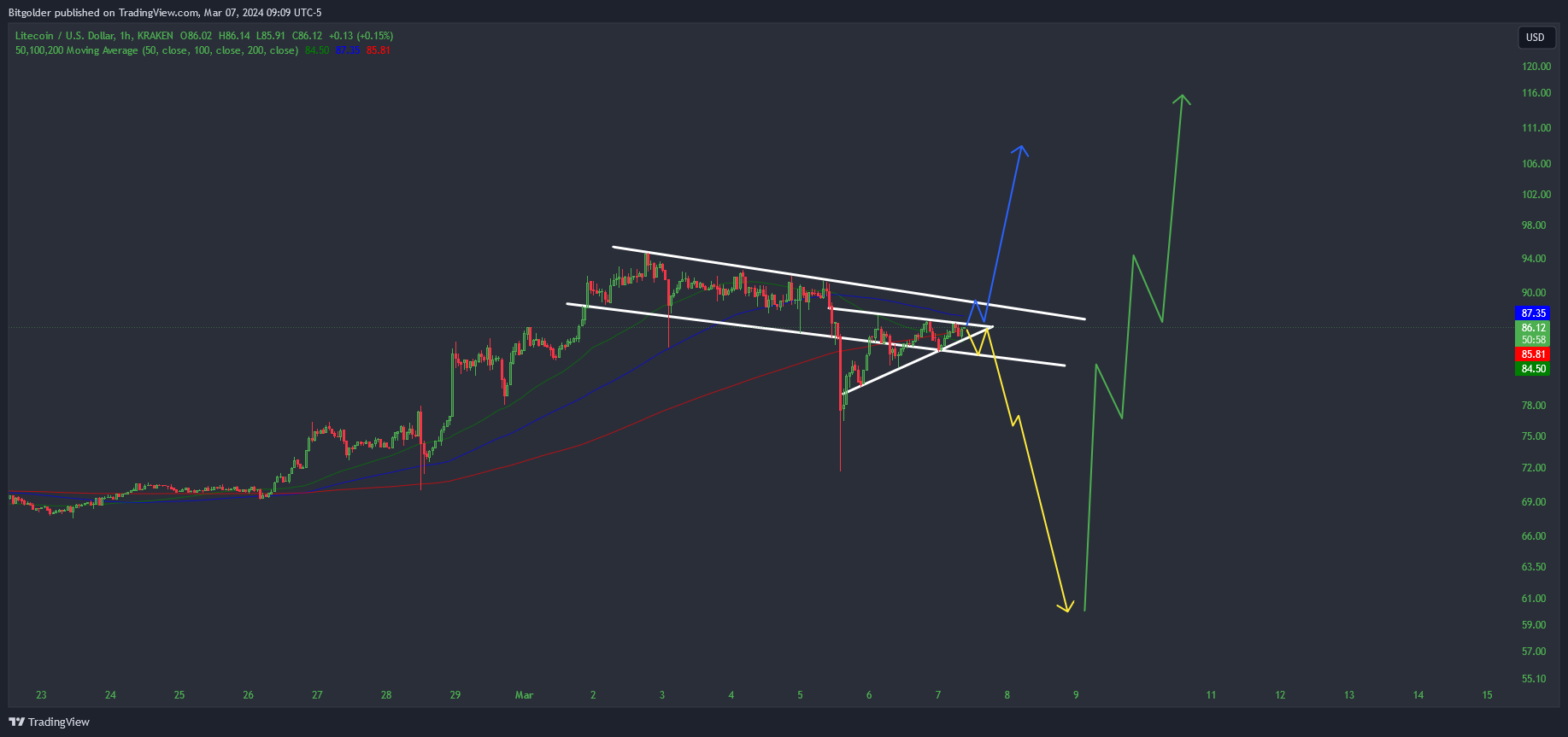 KRAKEN:LTCUSD Chart Image by Bitgolder