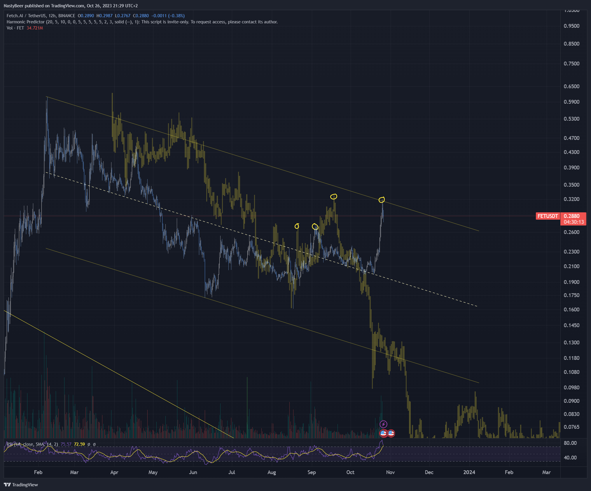 BINANCE:FETUSDT Chart Image by NastyBeer