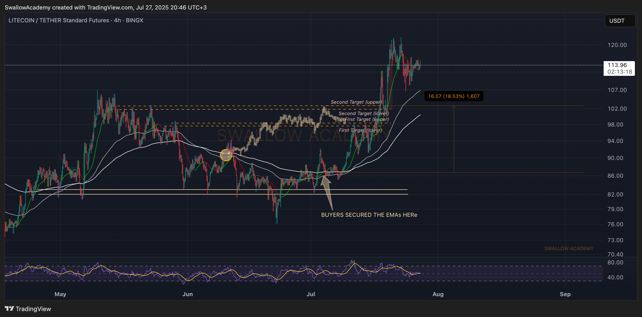 BINGX:LTCUSDT.PS Chart Image by SwallowAcademy