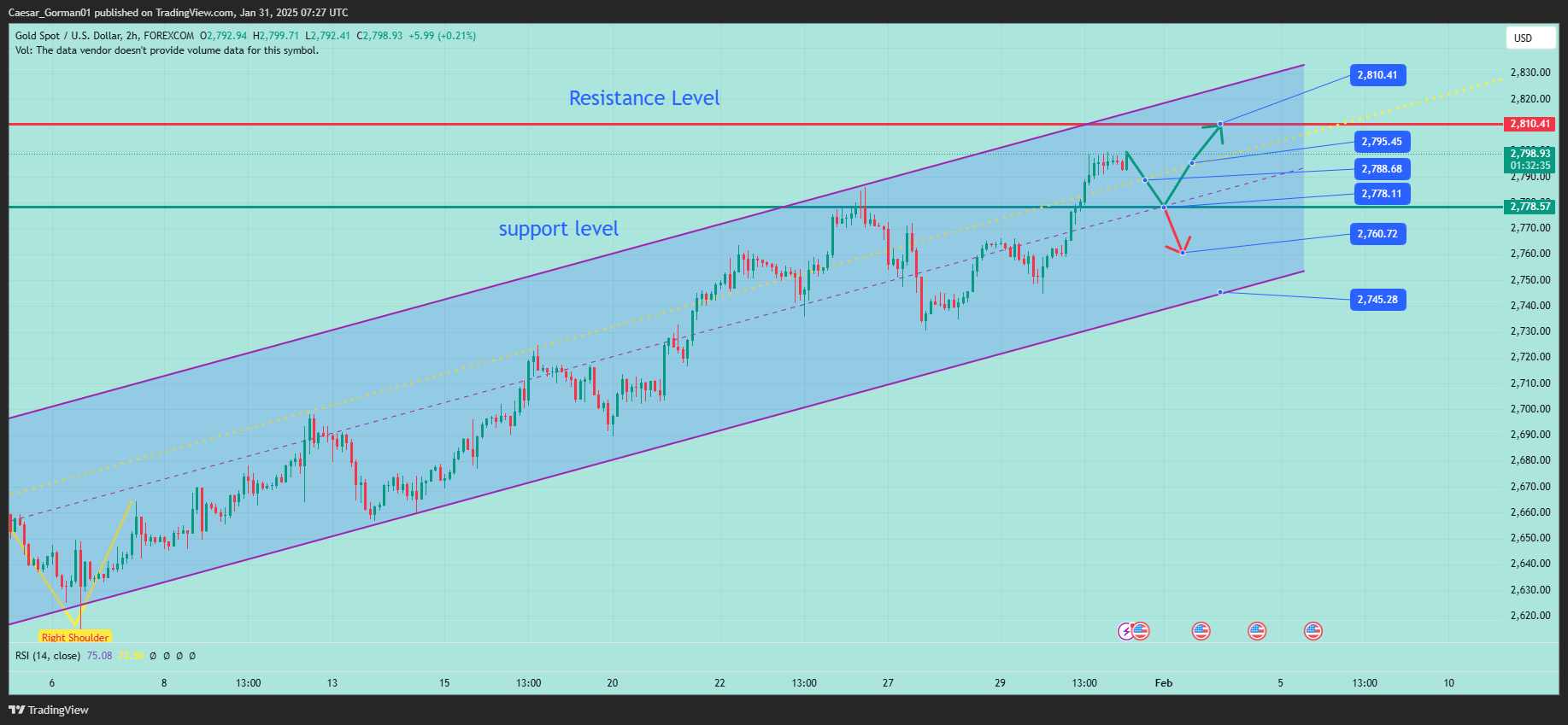 FOREXCOM:XAUUSD Chart Image by Caesar_Gorman01