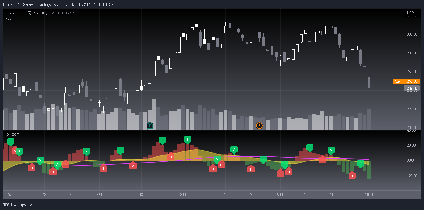 NASDAQ:TSLA Chart Image by blackcat1402