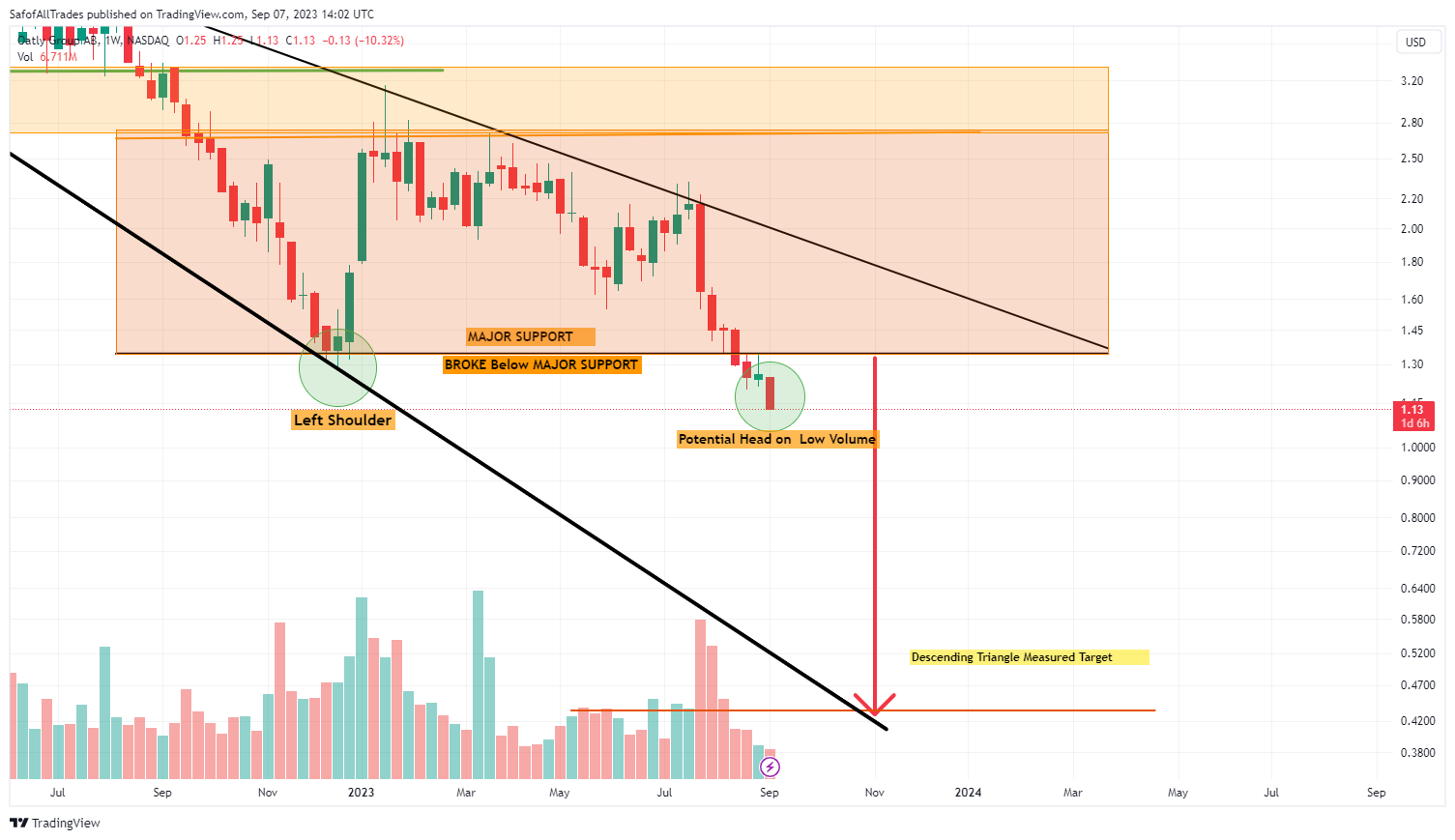 NASDAQ:OTLY Chart Image by SafofAllTrades