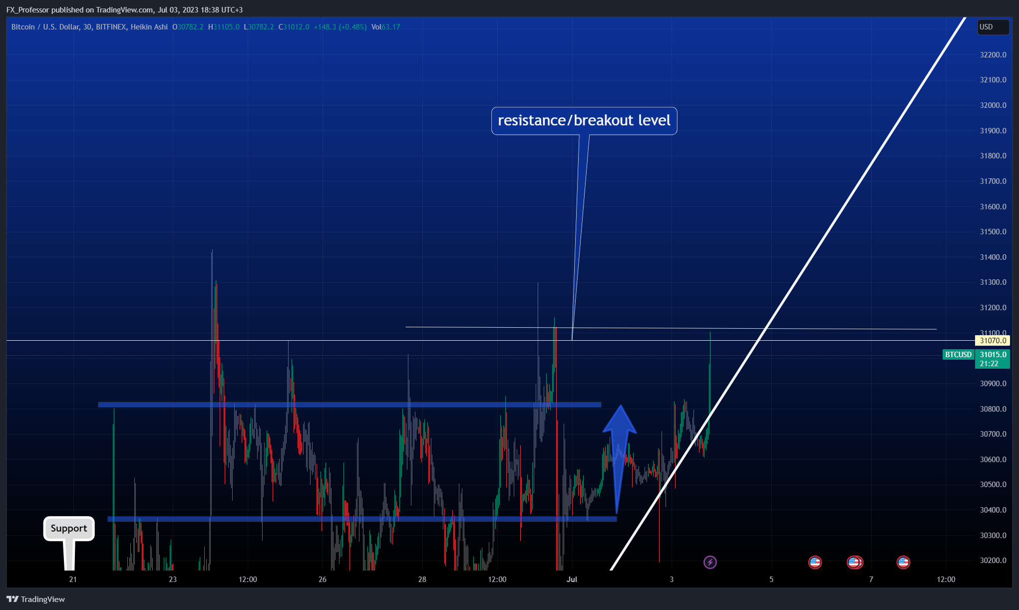 BITFINEX:BTCUSD Chart Image by FX_Professor