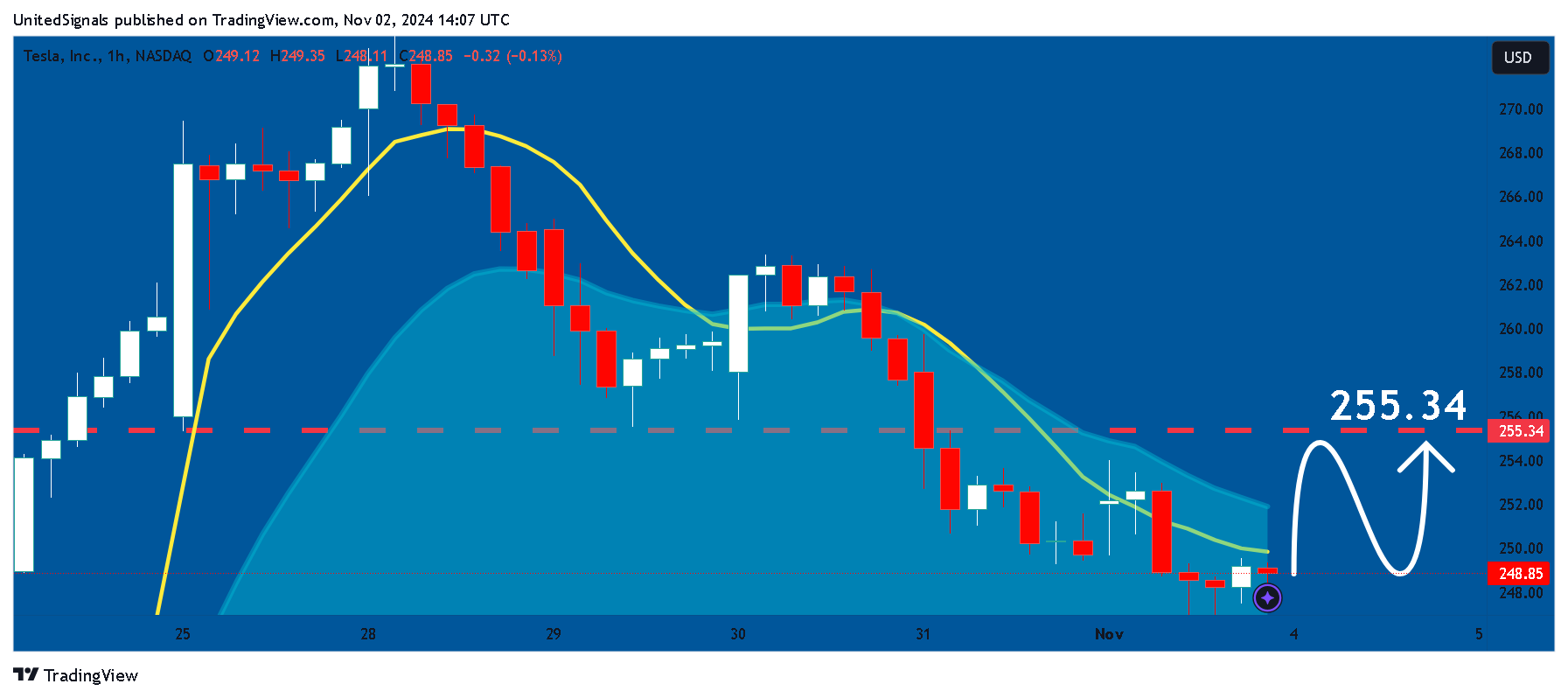 BATS:TSLA Chart Image by UnitedSignals
