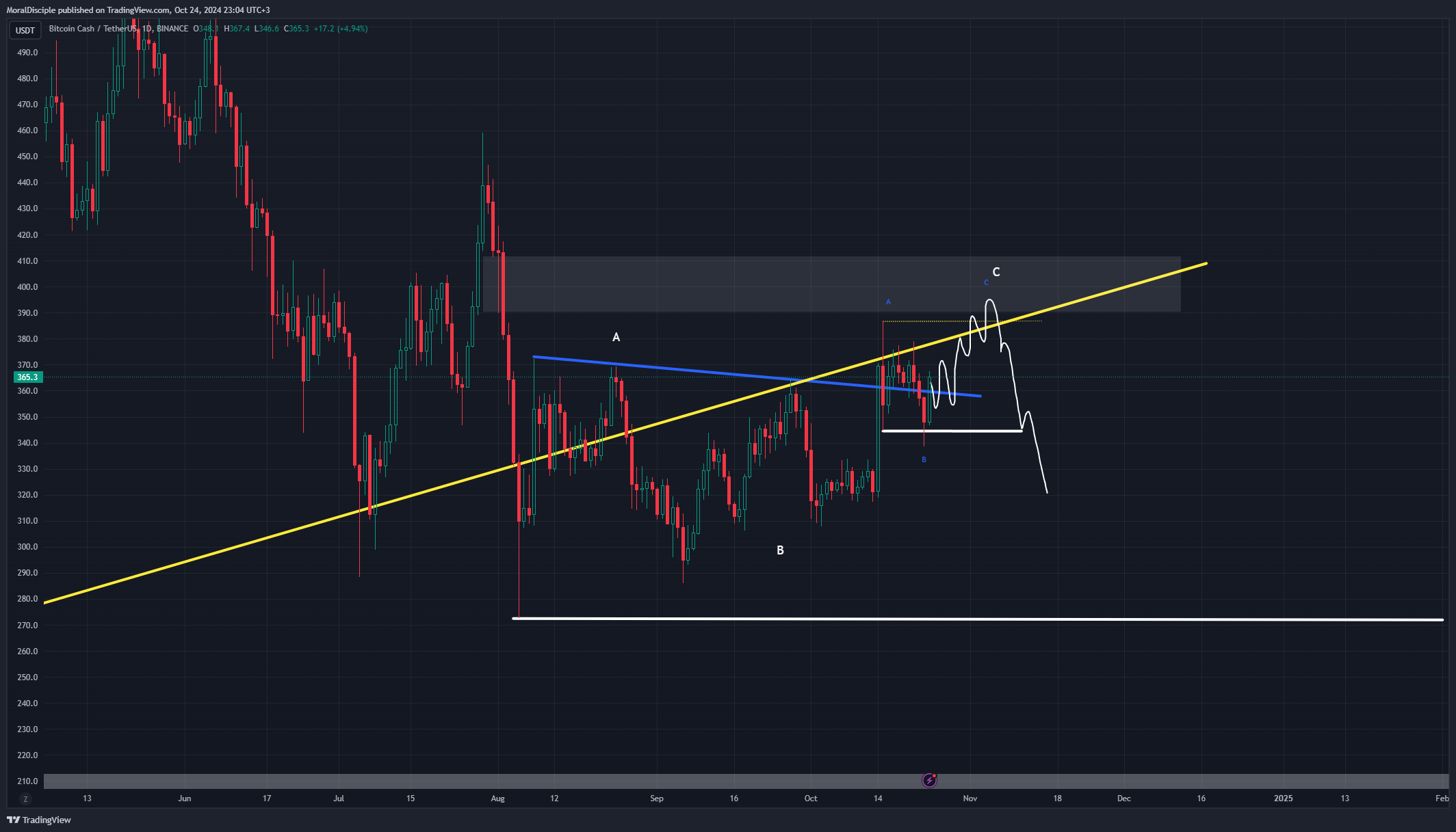 BINANCE:BCHUSDT Chart Image by MoralDisciple