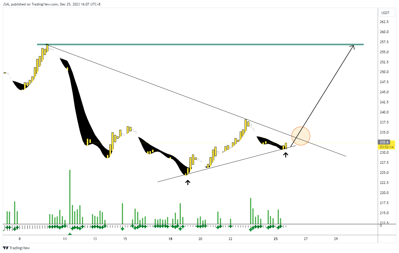 BINANCE:BCHUSDT Chart Image by JSAL