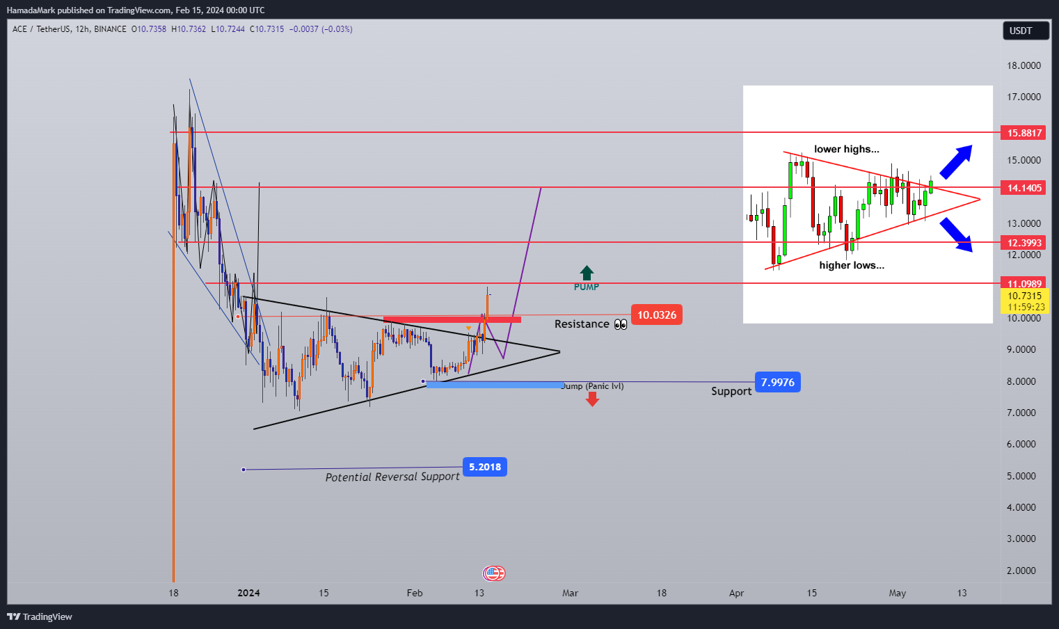 BINANCE:ACEUSDT Chart Image by HamadaMark
