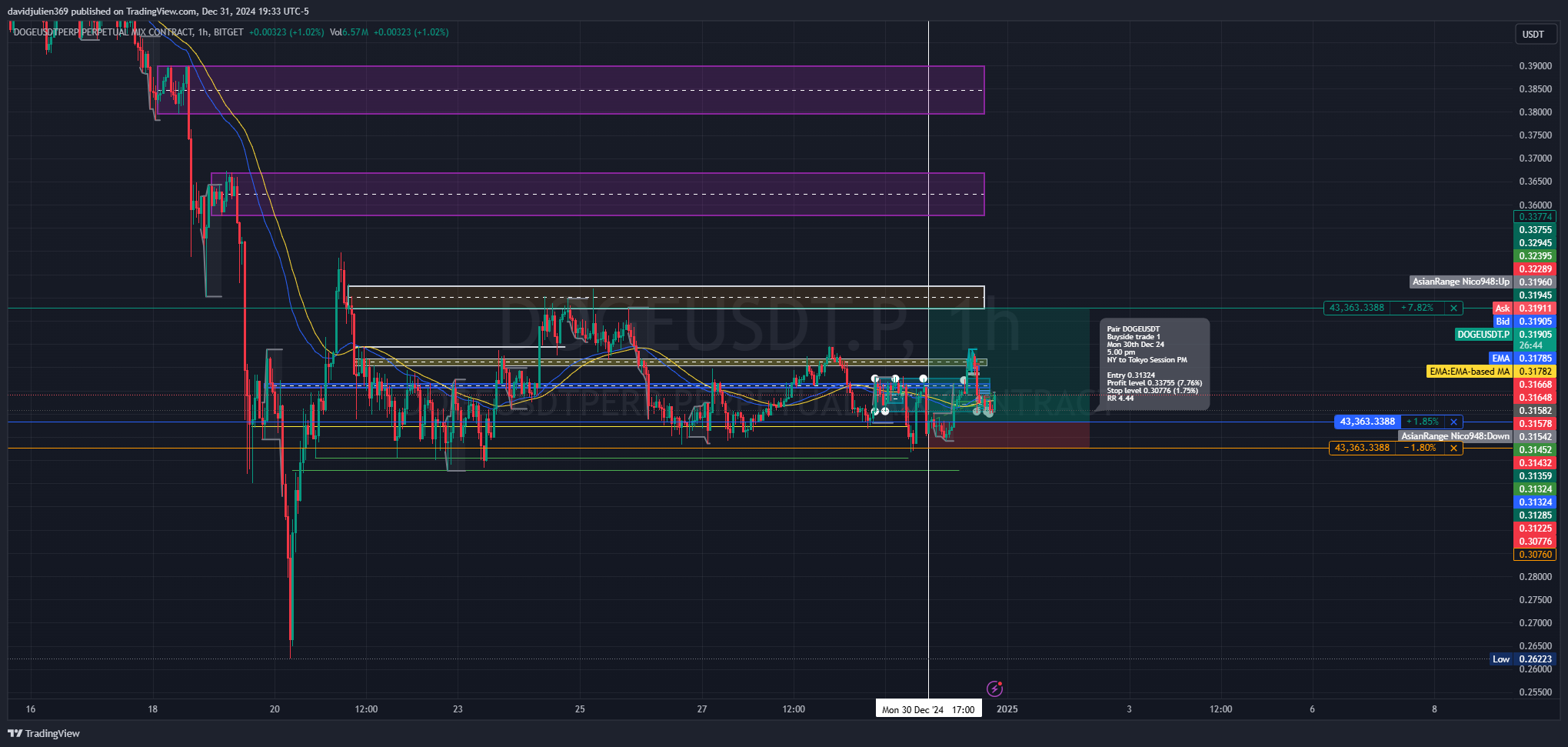 BITGET:DOGEUSDT.P Chart Image by davidjulien369