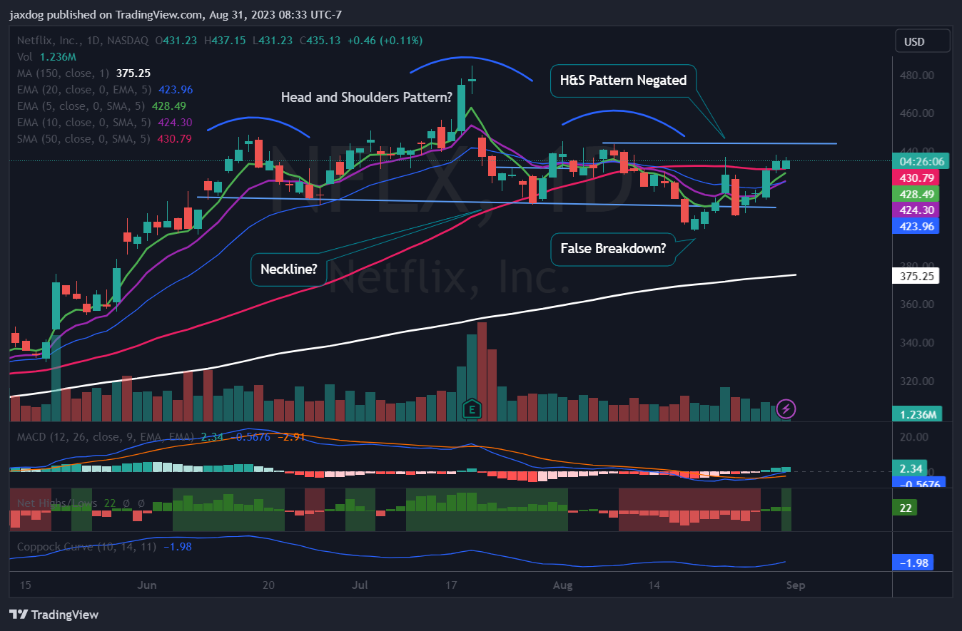 NASDAQ:NFLX Chart Image by jaxdog