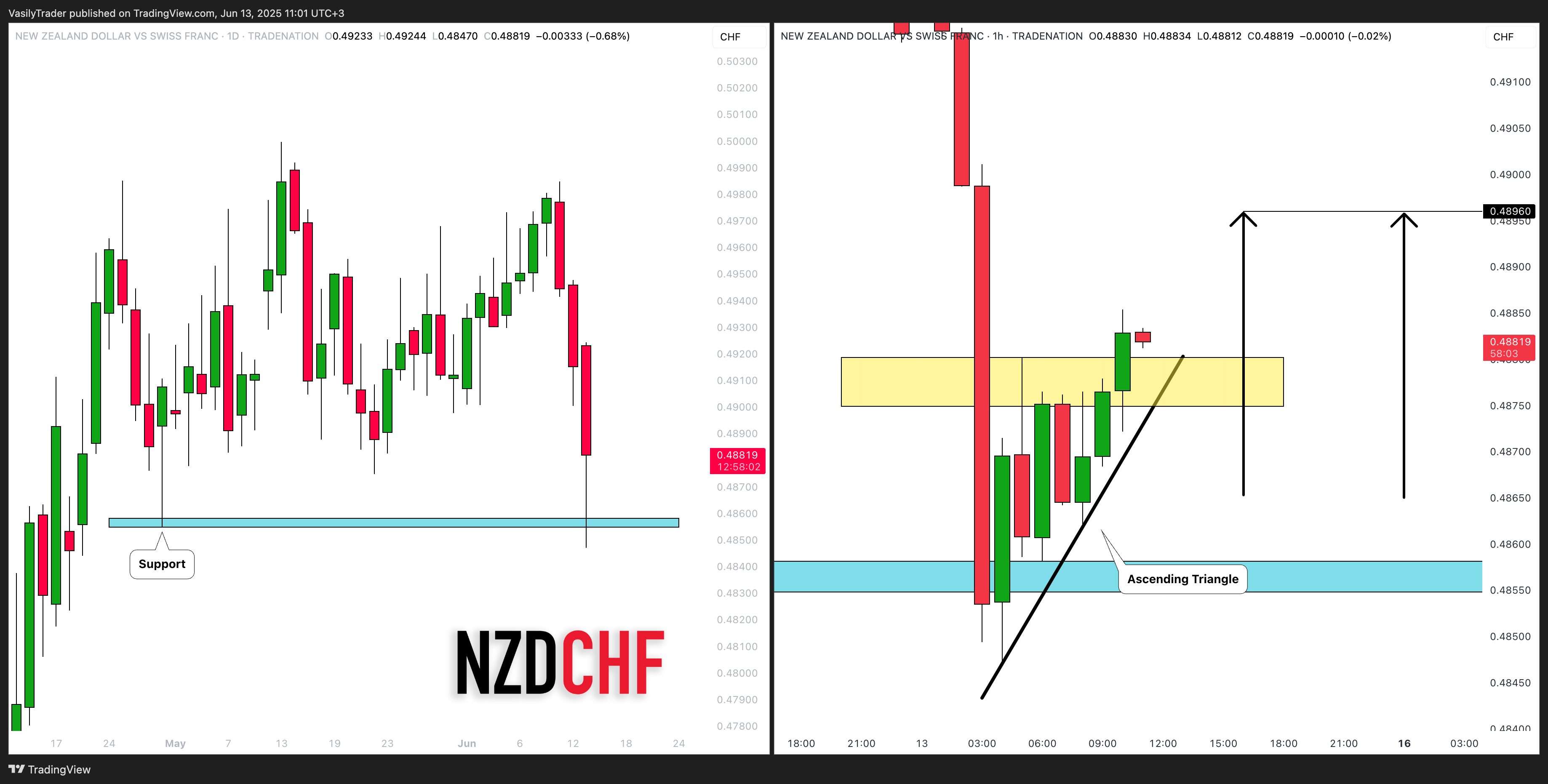 TRADENATION:NZDCHF Chart Image by VasilyTrader
