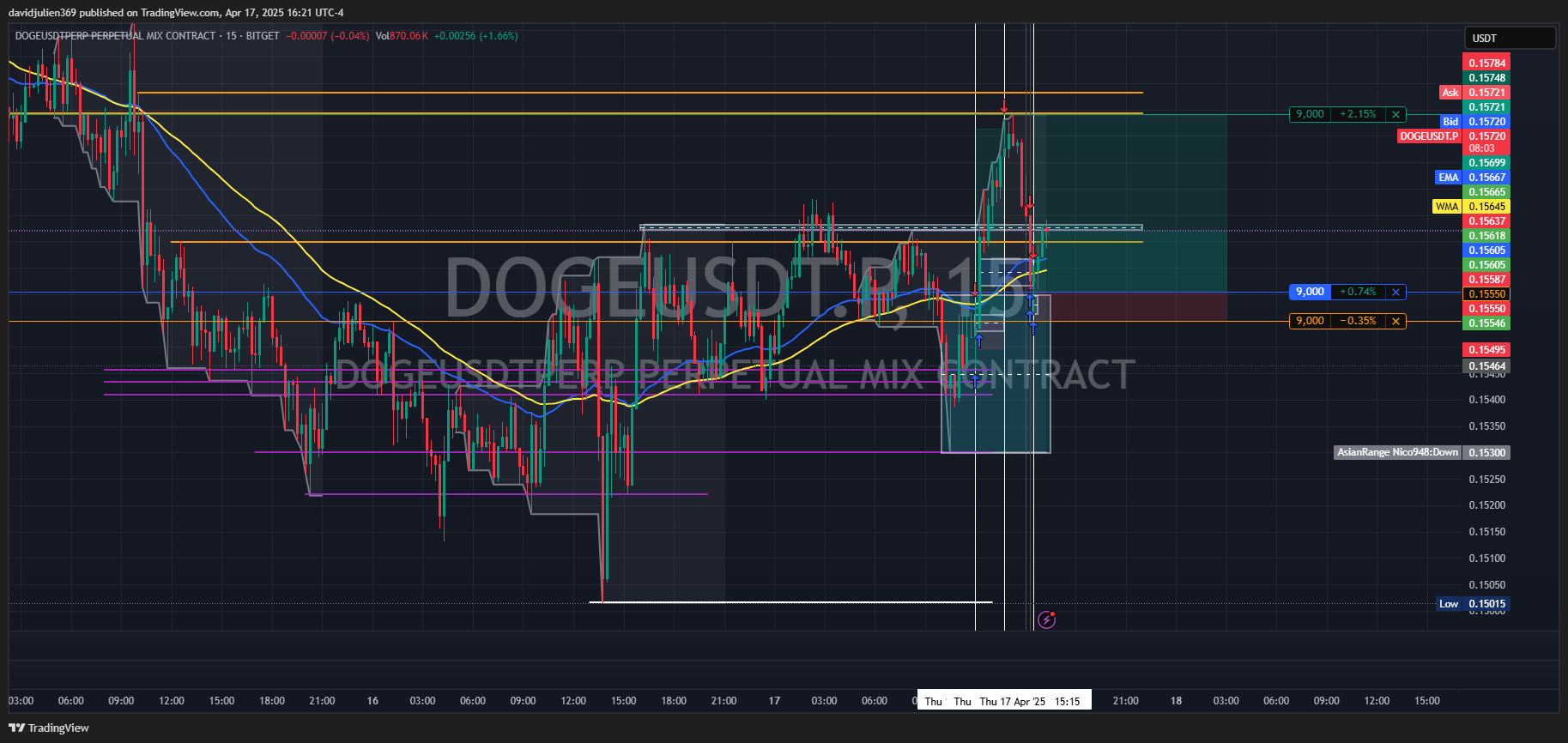 BITGET:DOGEUSDT.P Chart Image by davidjulien369