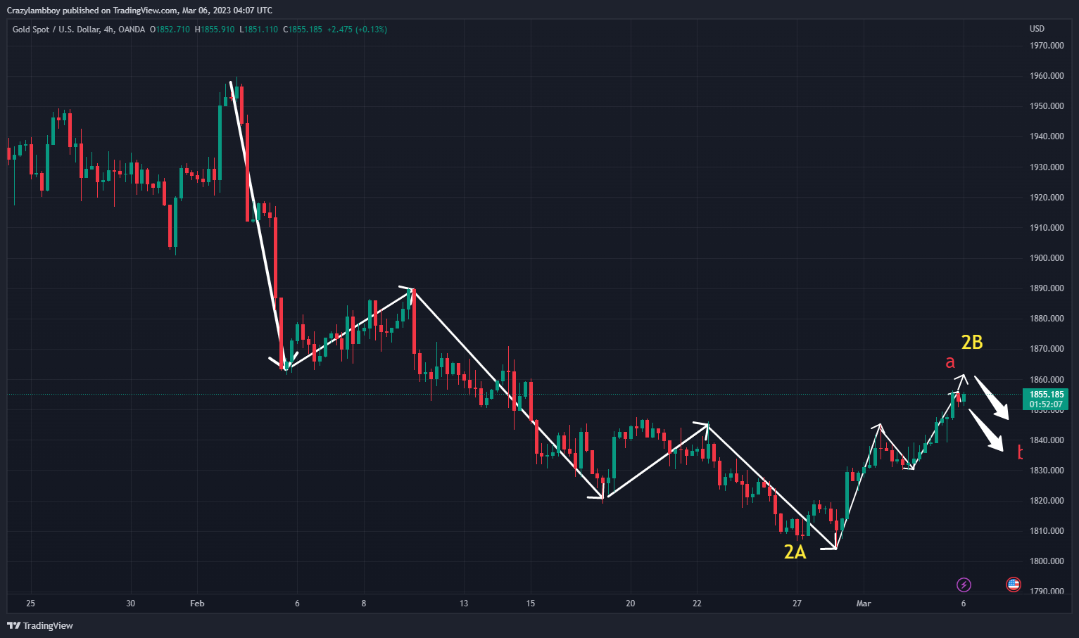 OANDA:XAUUSD Chart Image by Crazylambboy
