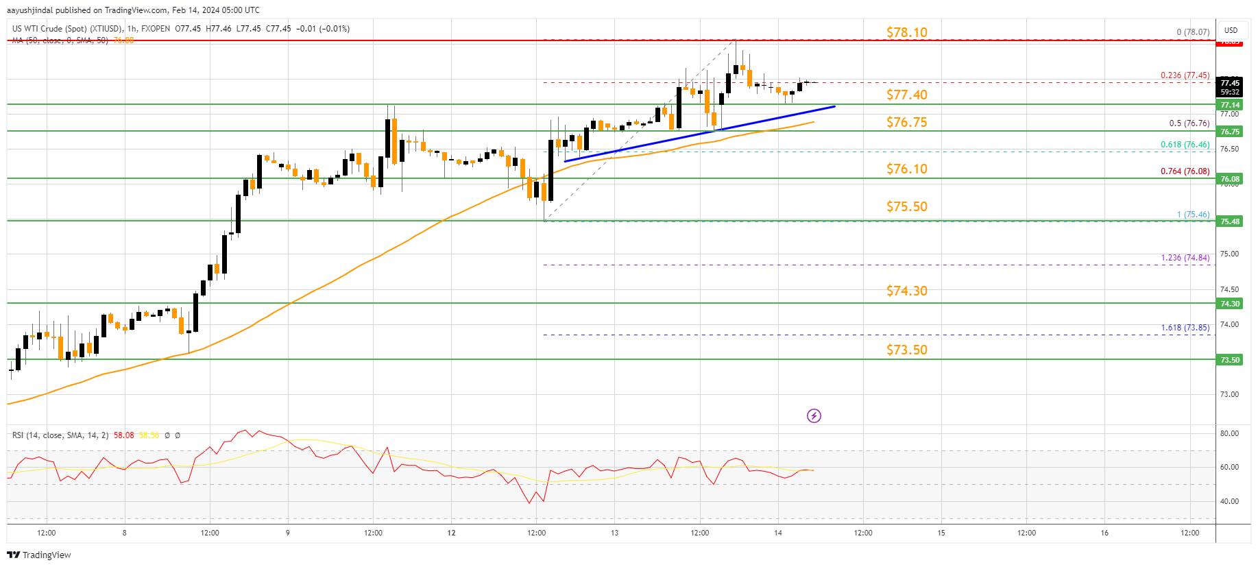 FXOPEN:XTIUSD Chart Image by aayushjindal