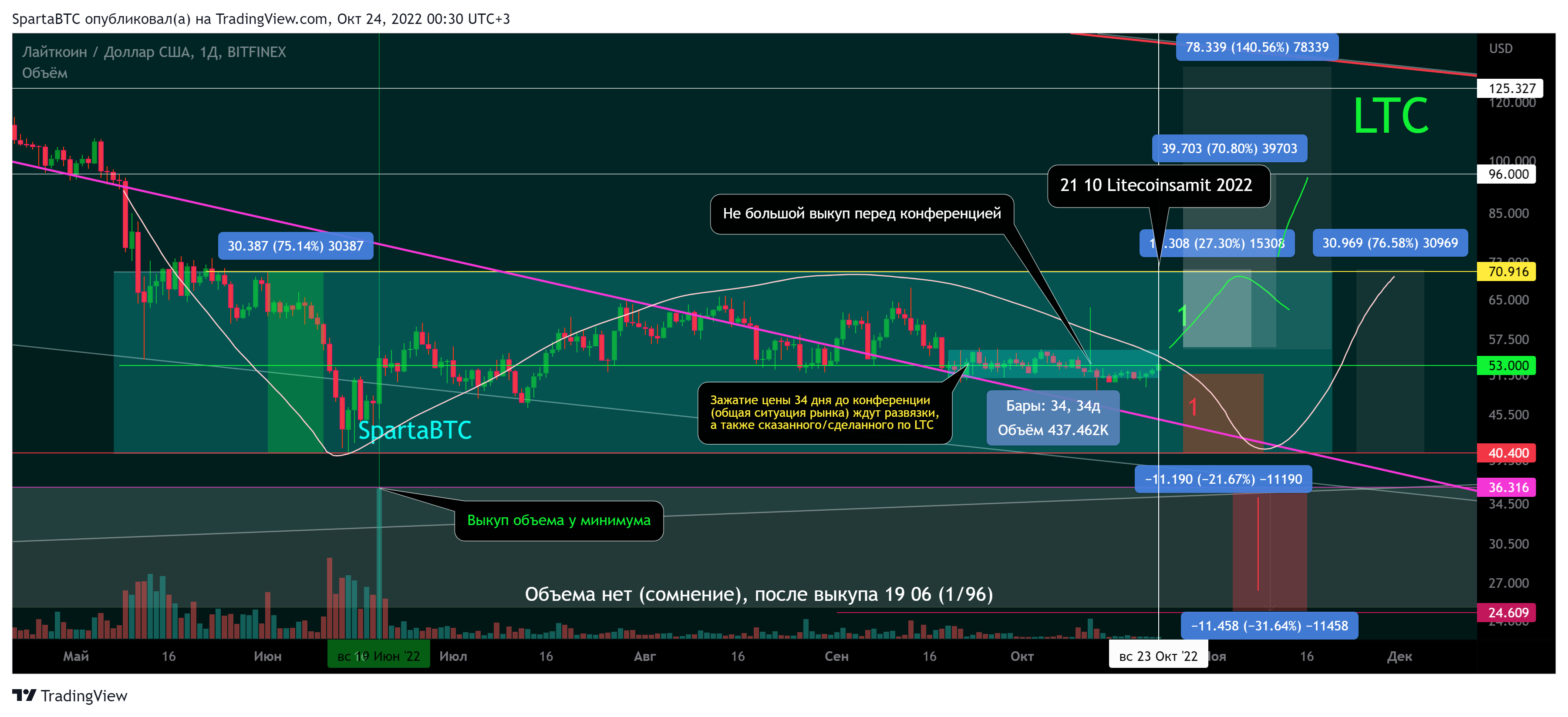 BITFINEX:LTCUSD Chart Image by SpartaBTC