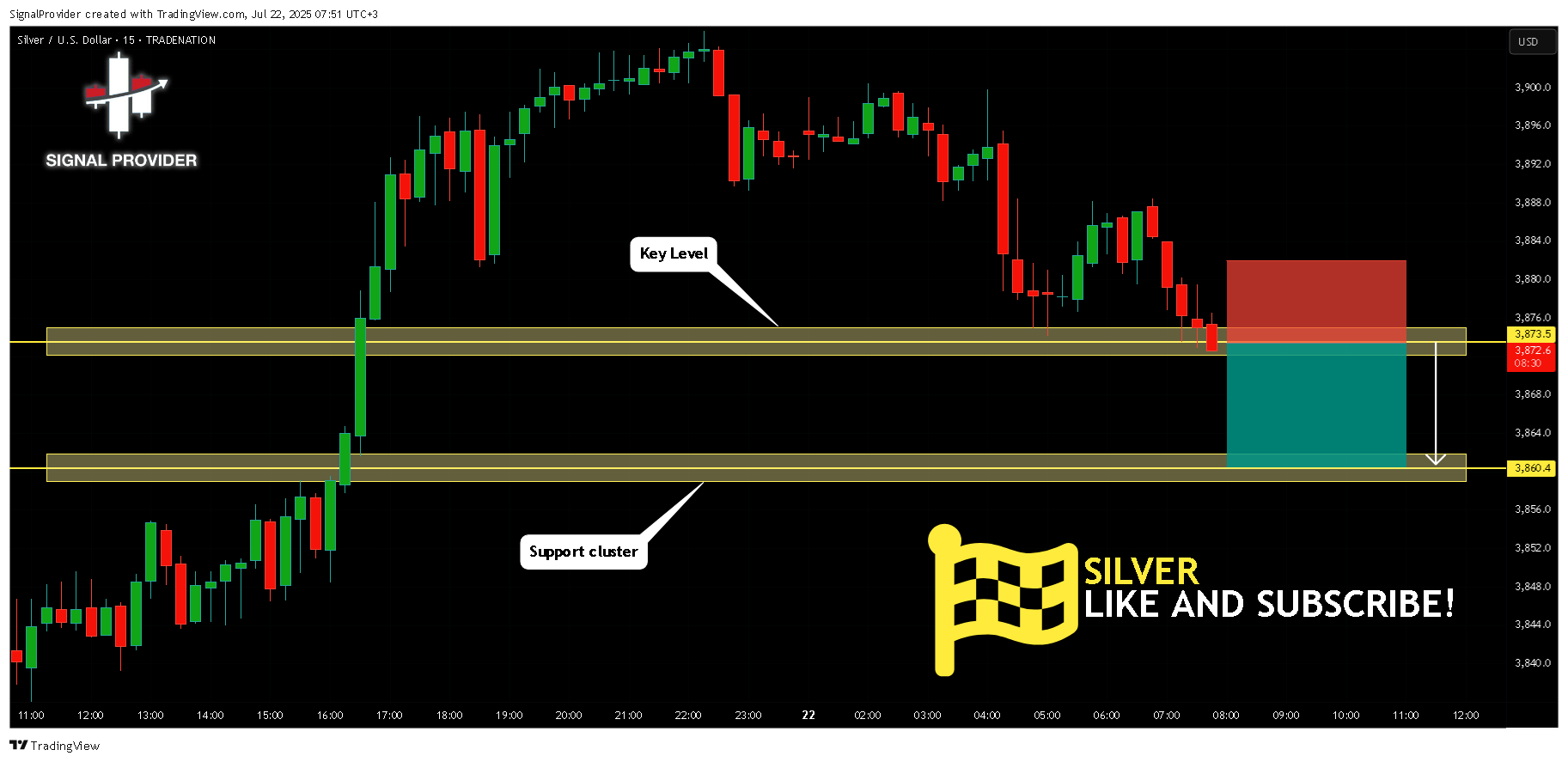 TRADENATION:XAGUSD Chart Image by SignalProvider