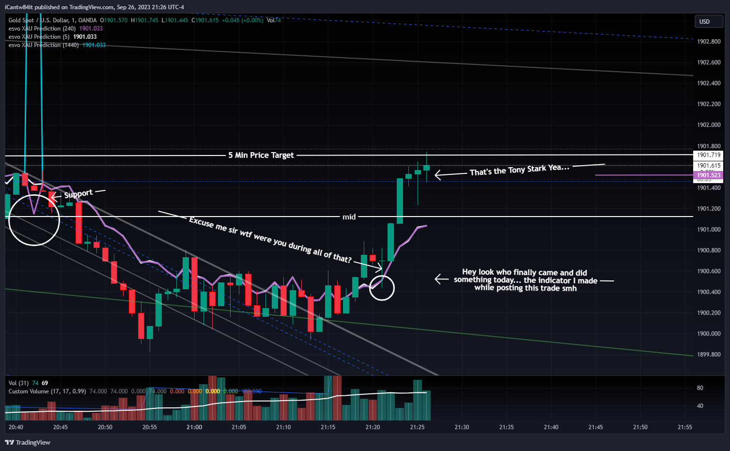 OANDA:XAUUSD Chart Image by iCantw84it
